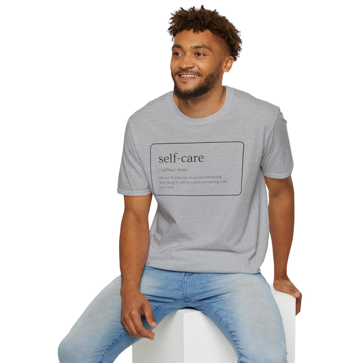 T - Shirt - Pawfurever Dog Lover T - Shirt - Cute and Funny Gift for Dog Moms, Dads, and Cat Parents (Self Care - Dogs)