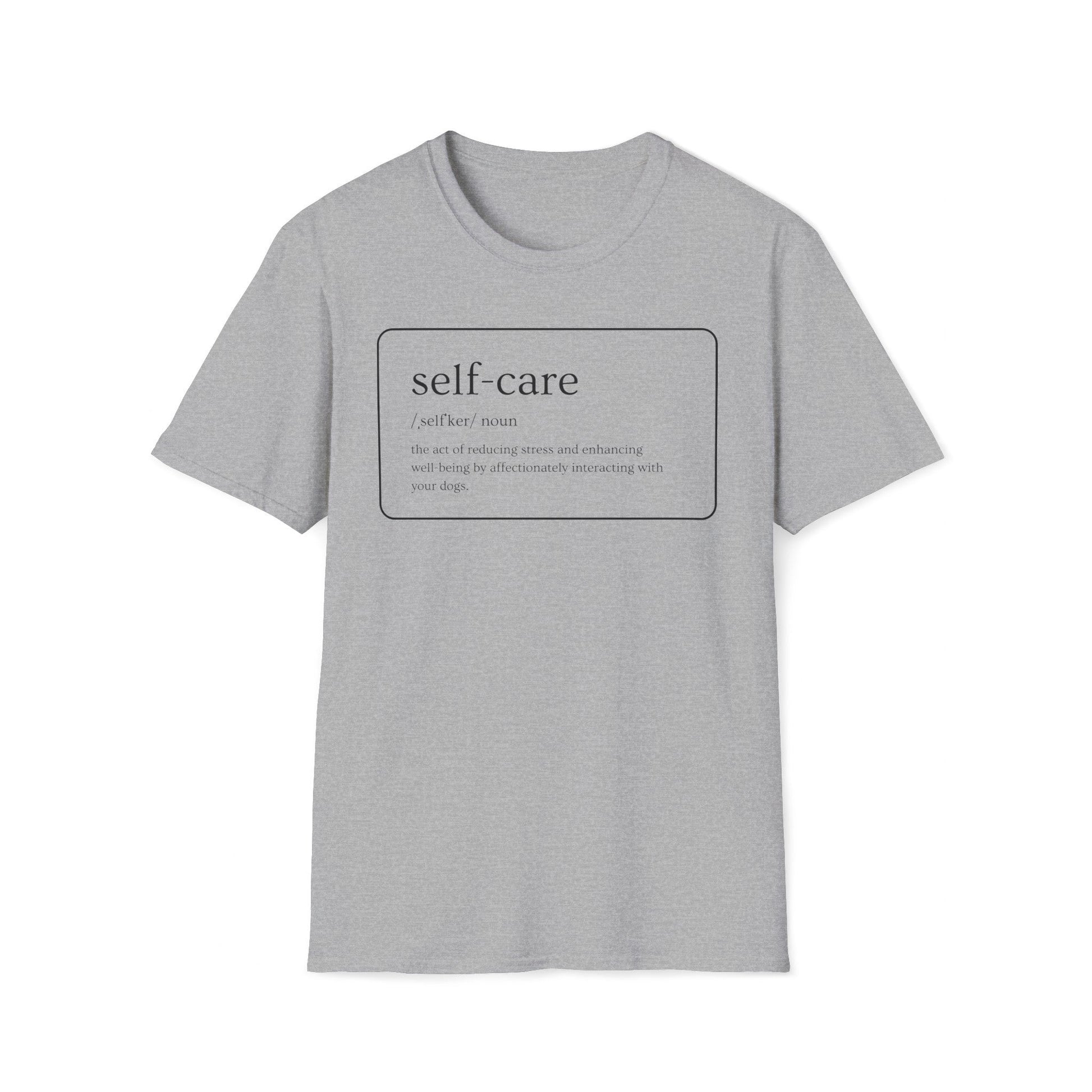 T - Shirt - Pawfurever Dog Lover T - Shirt - Cute and Funny Gift for Dog Moms, Dads, and Cat Parents (Self Care - Dogs)