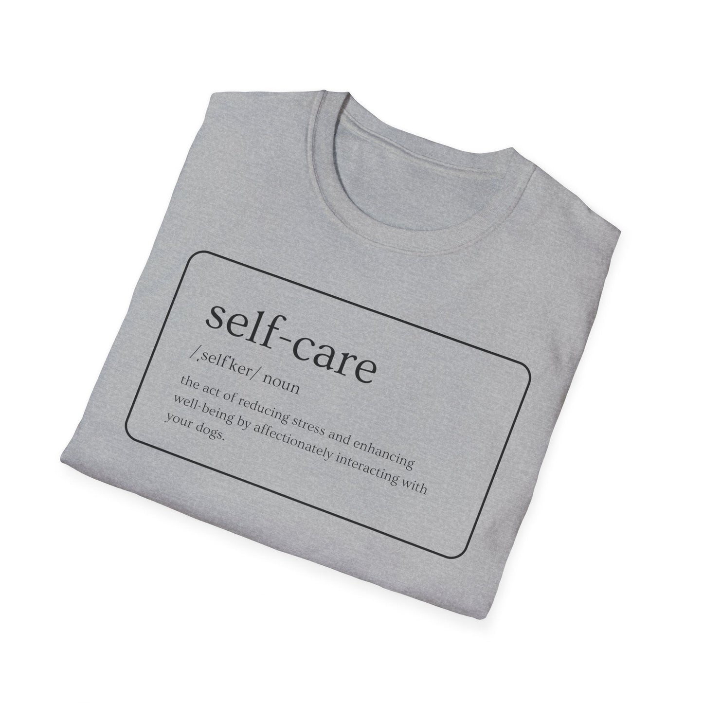 T - Shirt - Pawfurever Dog Lover T - Shirt - Cute and Funny Gift for Dog Moms, Dads, and Cat Parents (Self Care - Dogs)