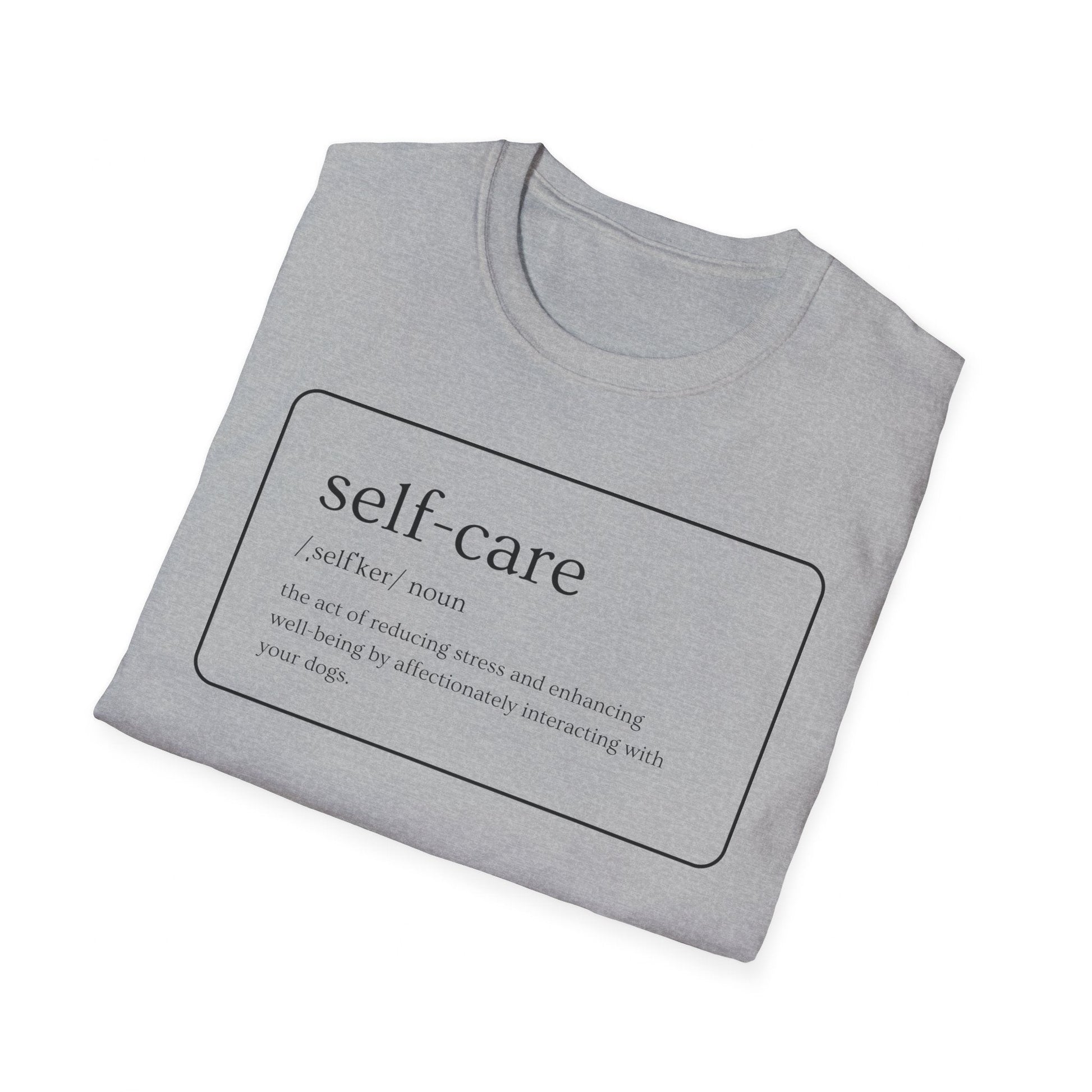 T - Shirt - Pawfurever Dog Lover T - Shirt - Cute and Funny Gift for Dog Moms, Dads, and Cat Parents (Self Care - Dogs)