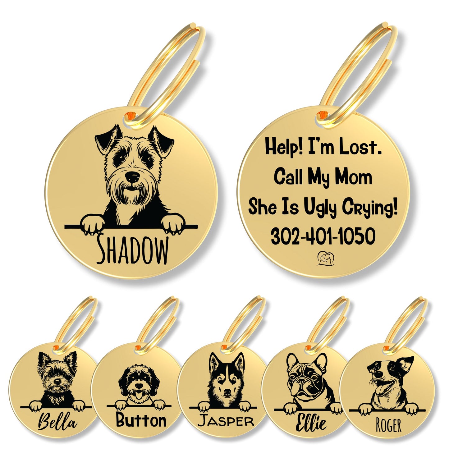 Breed Dog Tag - Personalized Breed Dog Tag (Airedale Terrier)