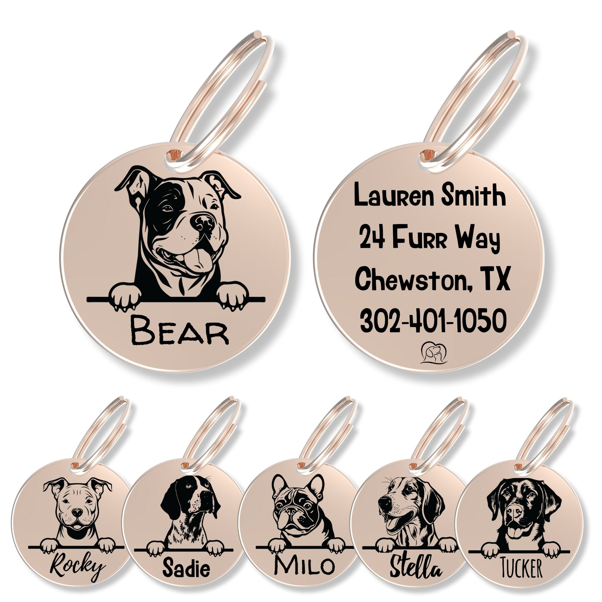 Breed Dog Tag - Personalized Breed Dog Tag (American Bully)