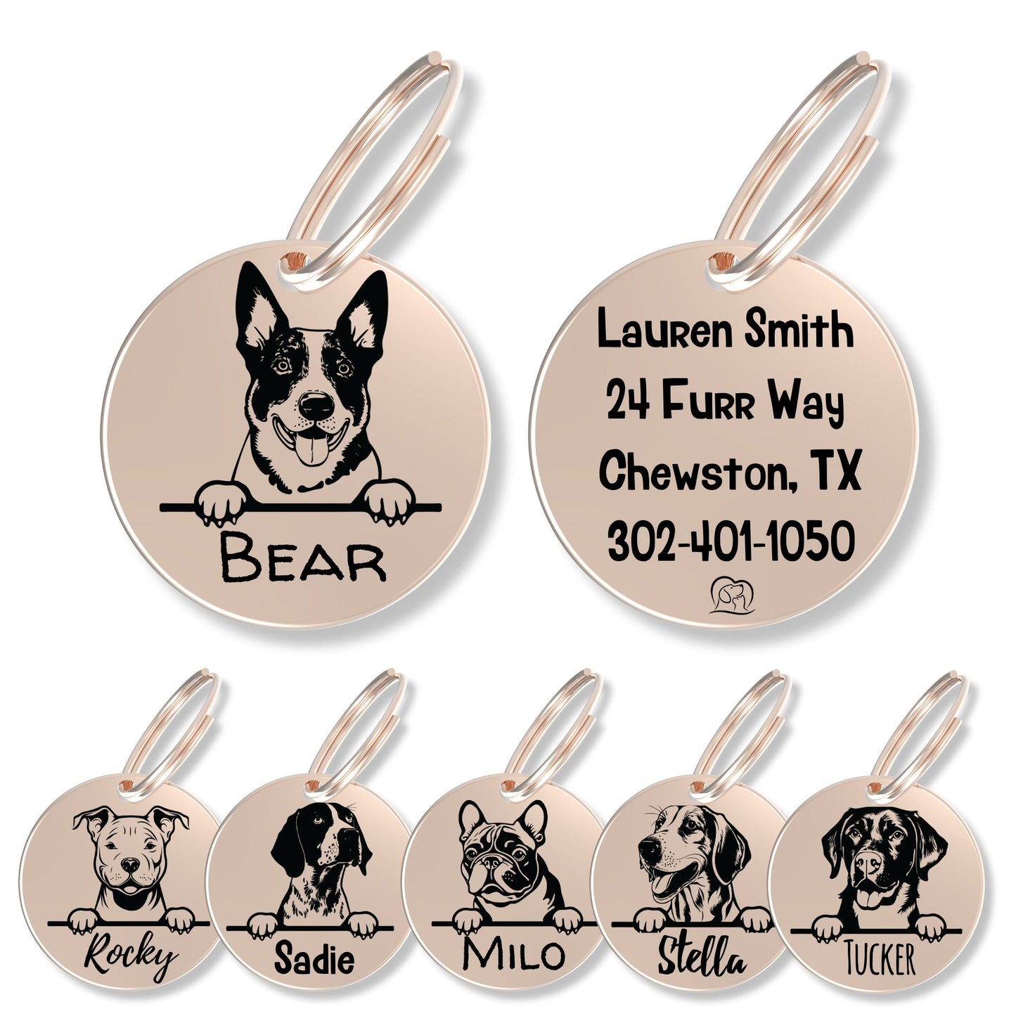 Breed Dog Tag - Personalized Breed Dog Tag (Australian Cattl)