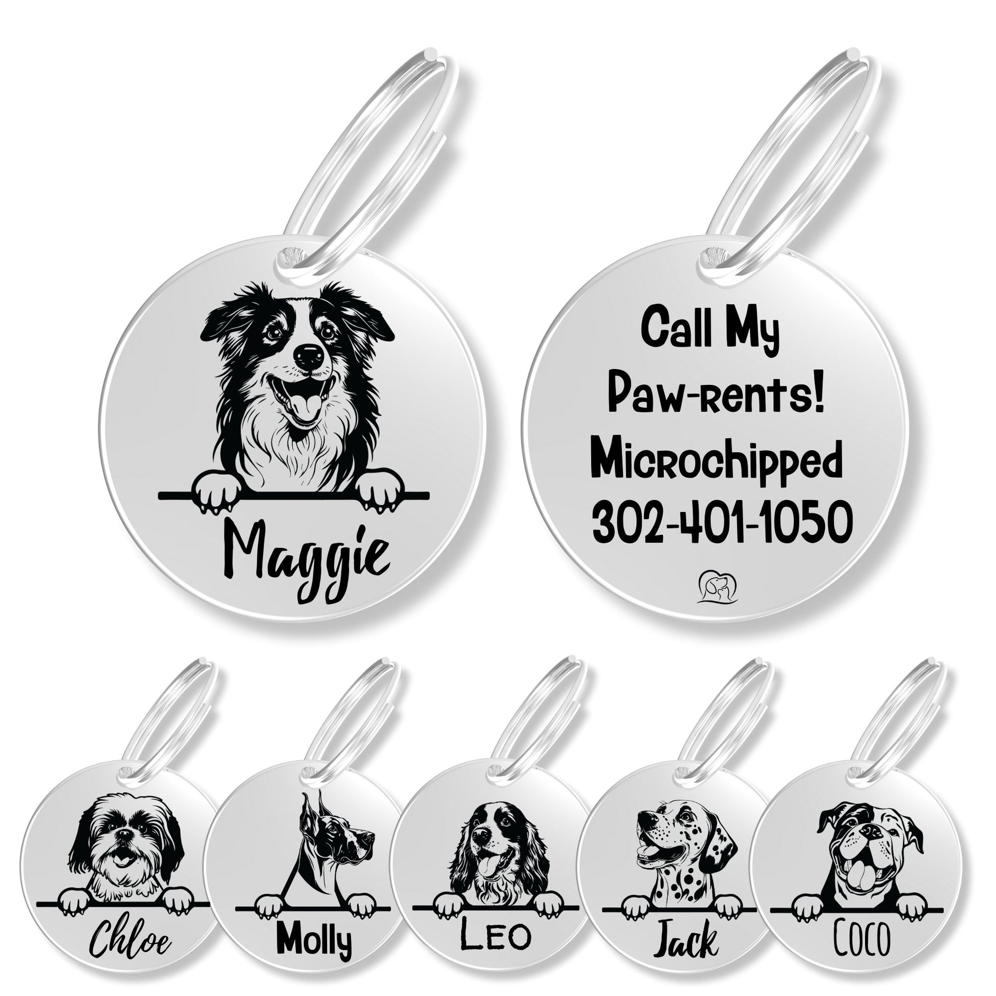 Breed Dog Tag - Personalized Breed Dog Tag (Australian Sheph)