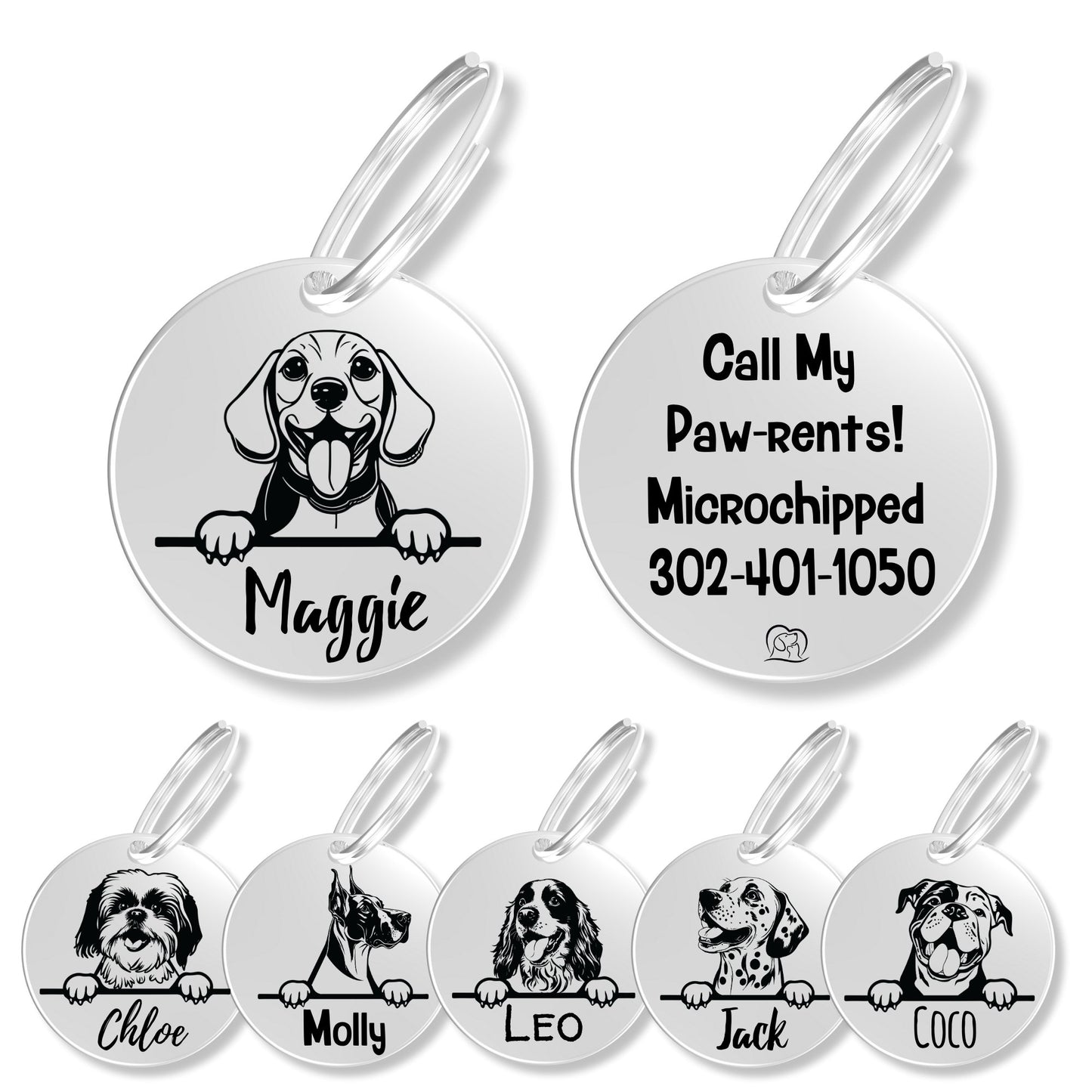 Breed Dog Tag - Personalized Breed Dog Tag (Beagle)