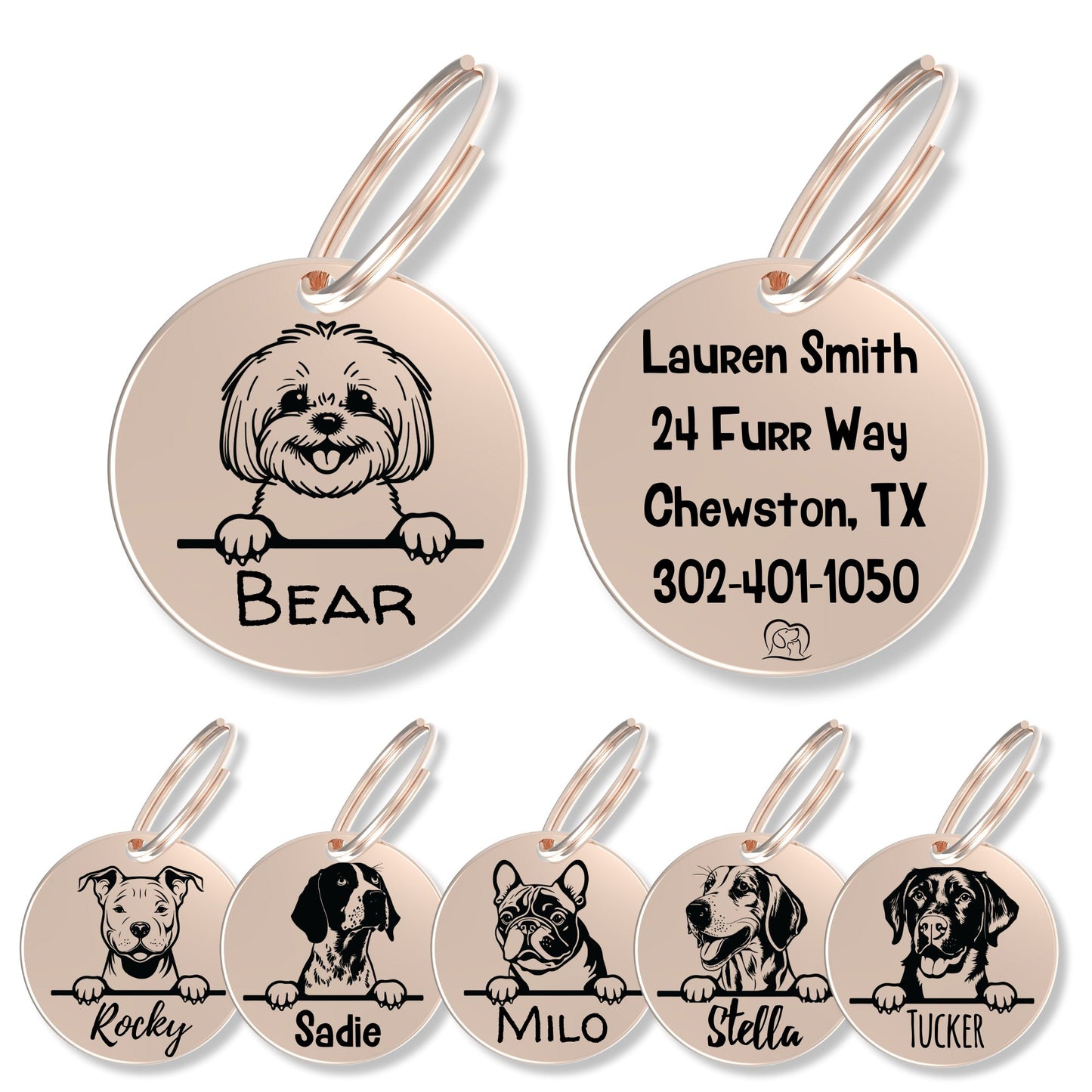 Breed Dog Tag - Personalized Breed Dog Tag (Bichon)