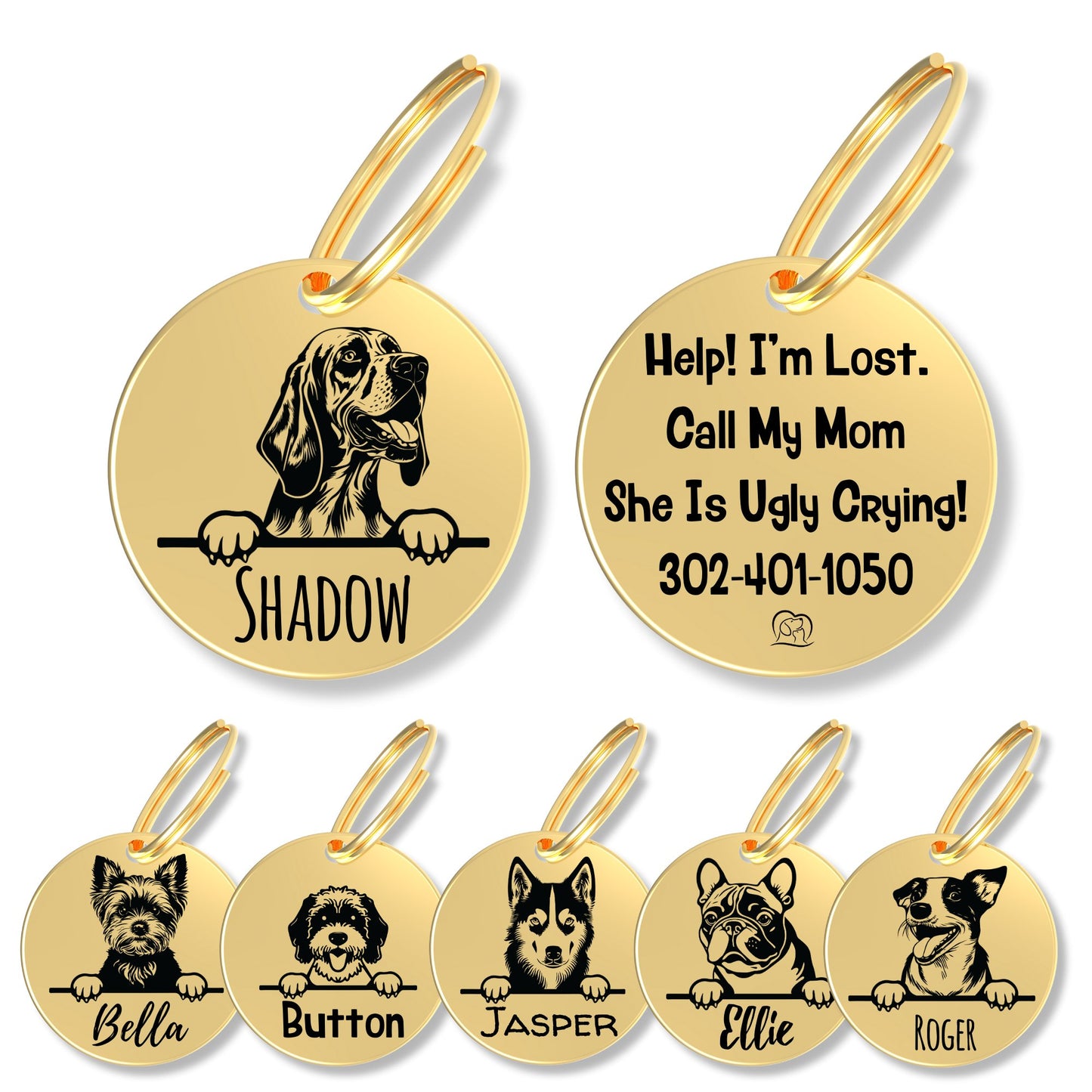 Breed Dog Tag - Personalized Breed Dog Tag (Bloodhound)