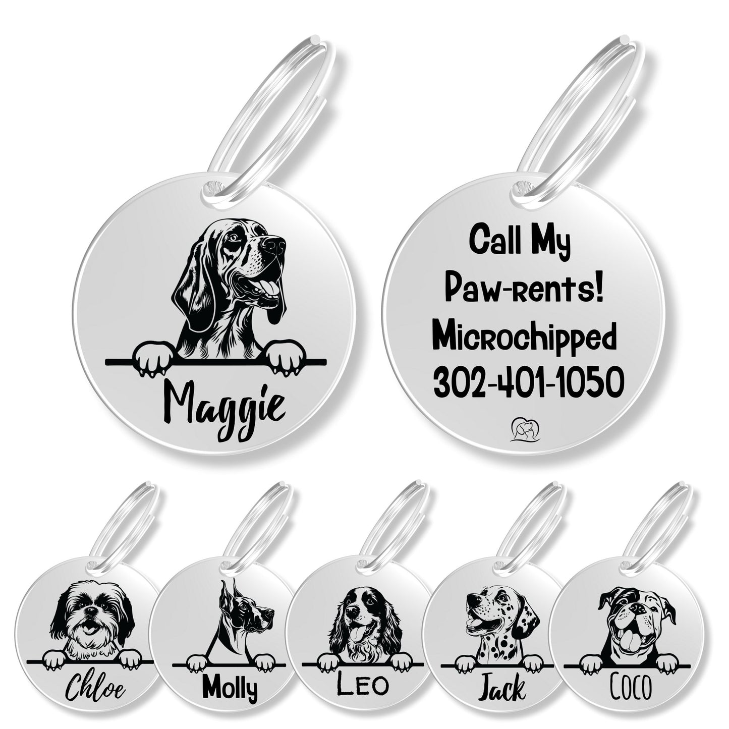 Breed Dog Tag - Personalized Breed Dog Tag (Bloodhound)