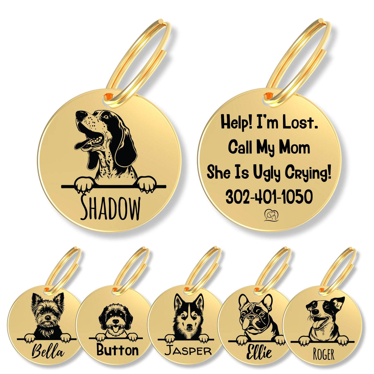 Breed Dog Tag - Personalized Breed Dog Tag (Bluetick Coonhou)