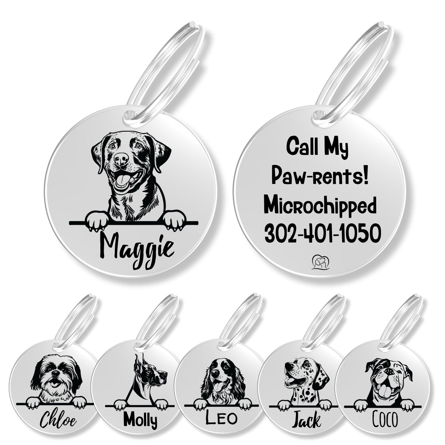 Breed Dog Tag - Personalized Breed Dog Tag (Chesapeak Bay Re)