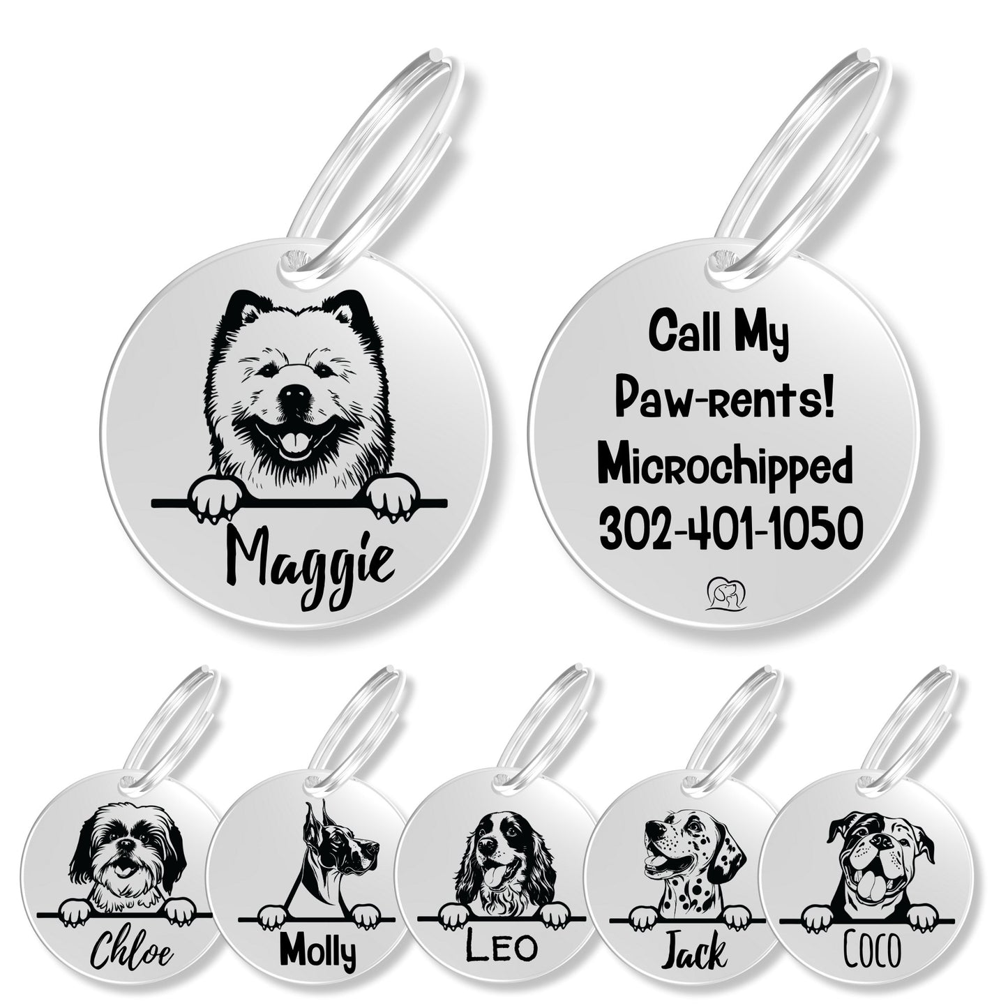 Breed Dog Tag - Personalized Breed Dog Tag (Chow Chow)