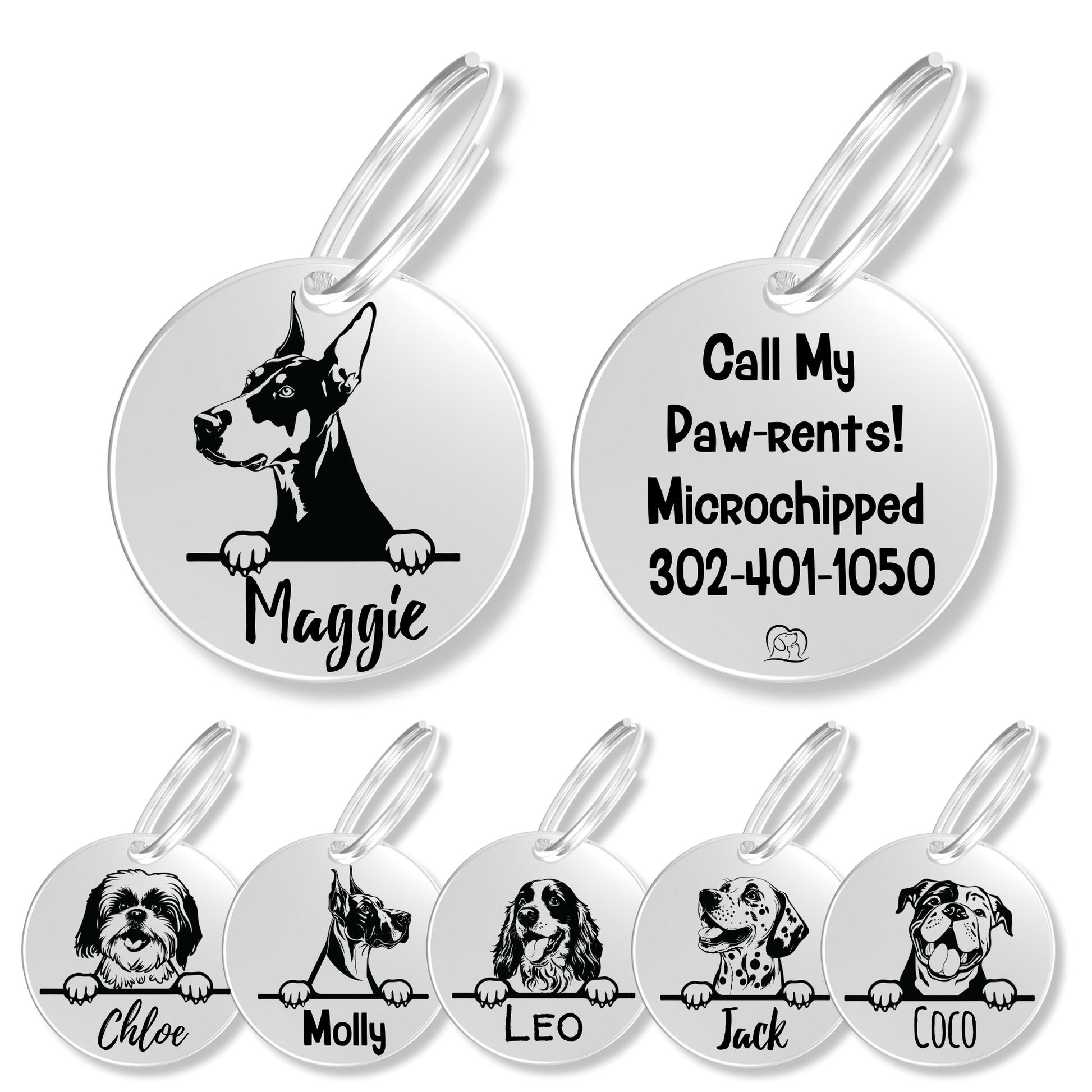 Breed Dog Tag - Personalized Breed Dog Tag (Doberman)