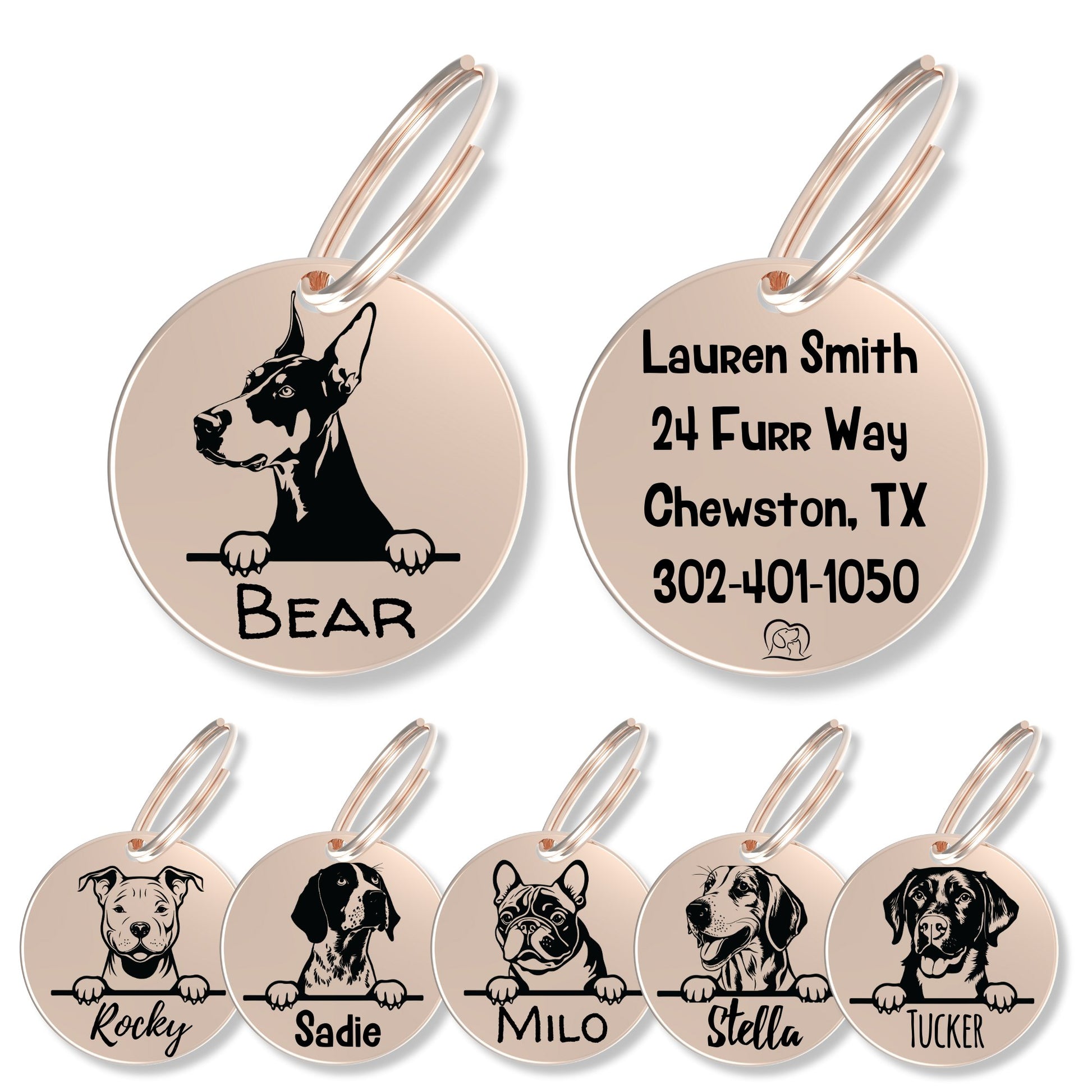 Breed Dog Tag - Personalized Breed Dog Tag (Doberman)