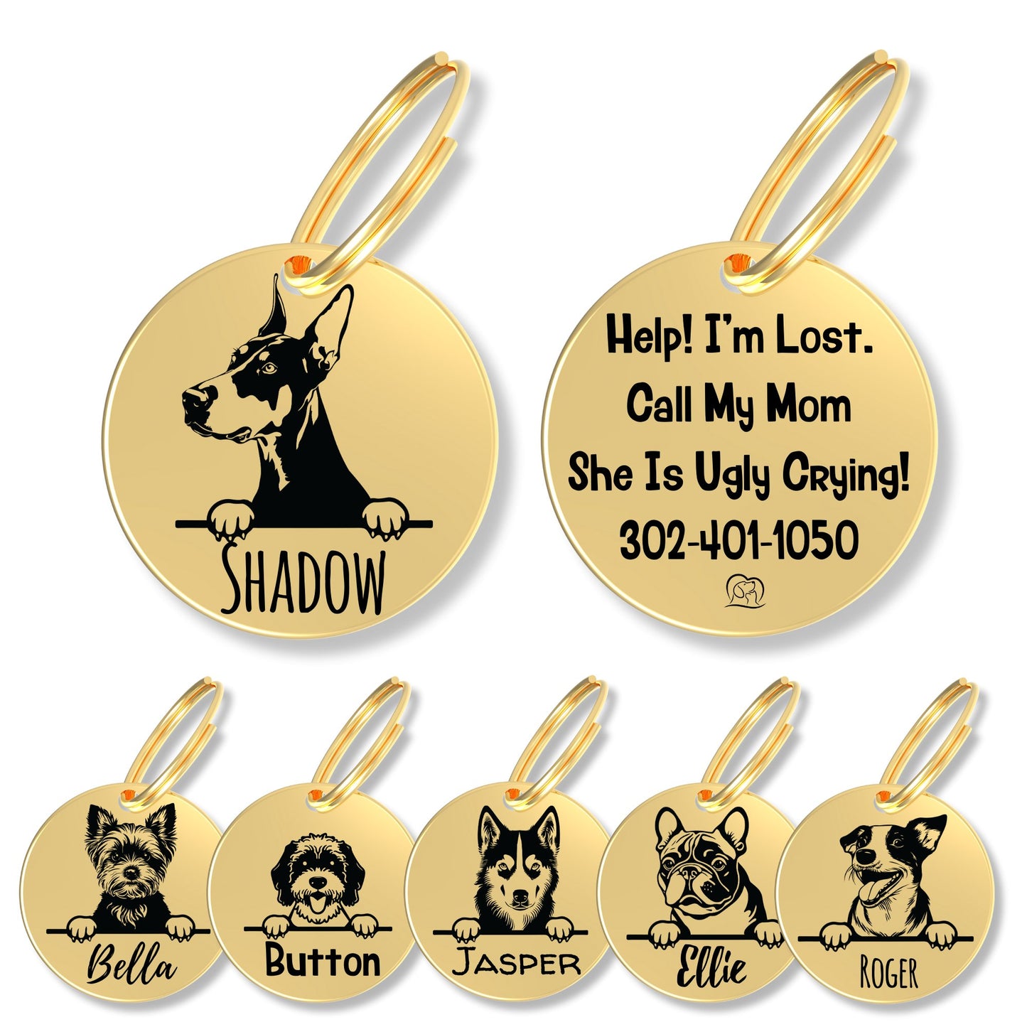 Breed Dog Tag - Personalized Breed Dog Tag (Doberman)