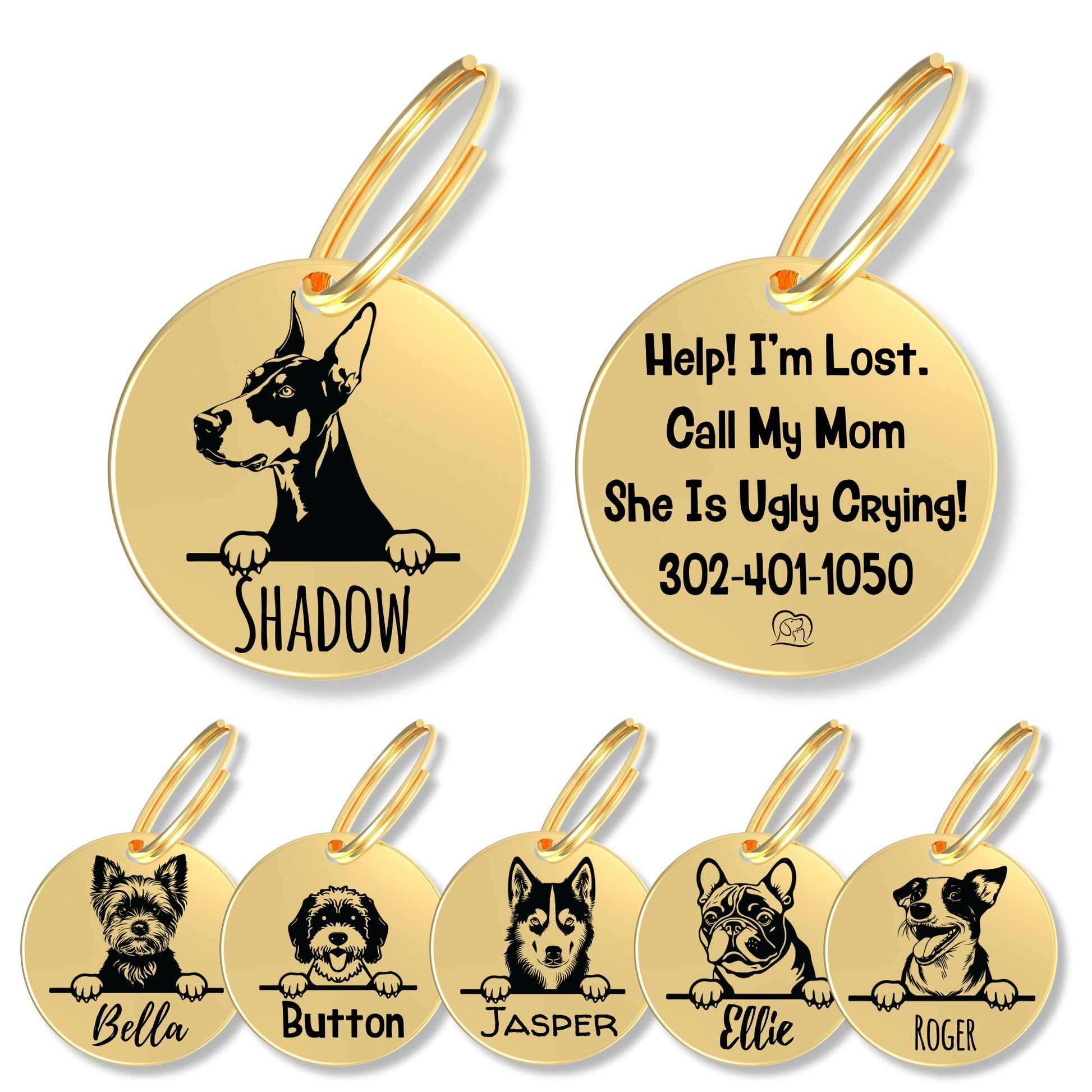 Breed Dog Tag - Personalized Breed Dog Tag (Doberman)