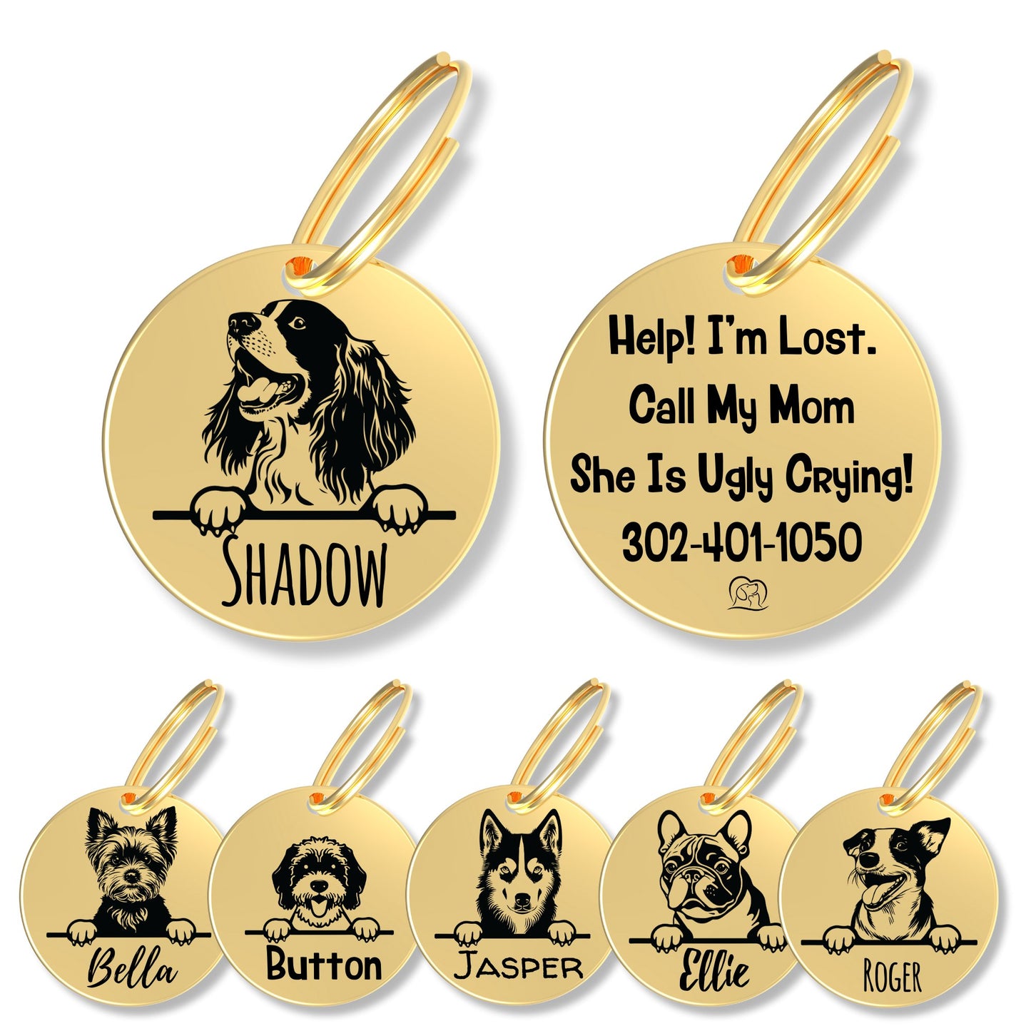 Breed Dog Tag - Personalized Breed Dog Tag (English Springer)