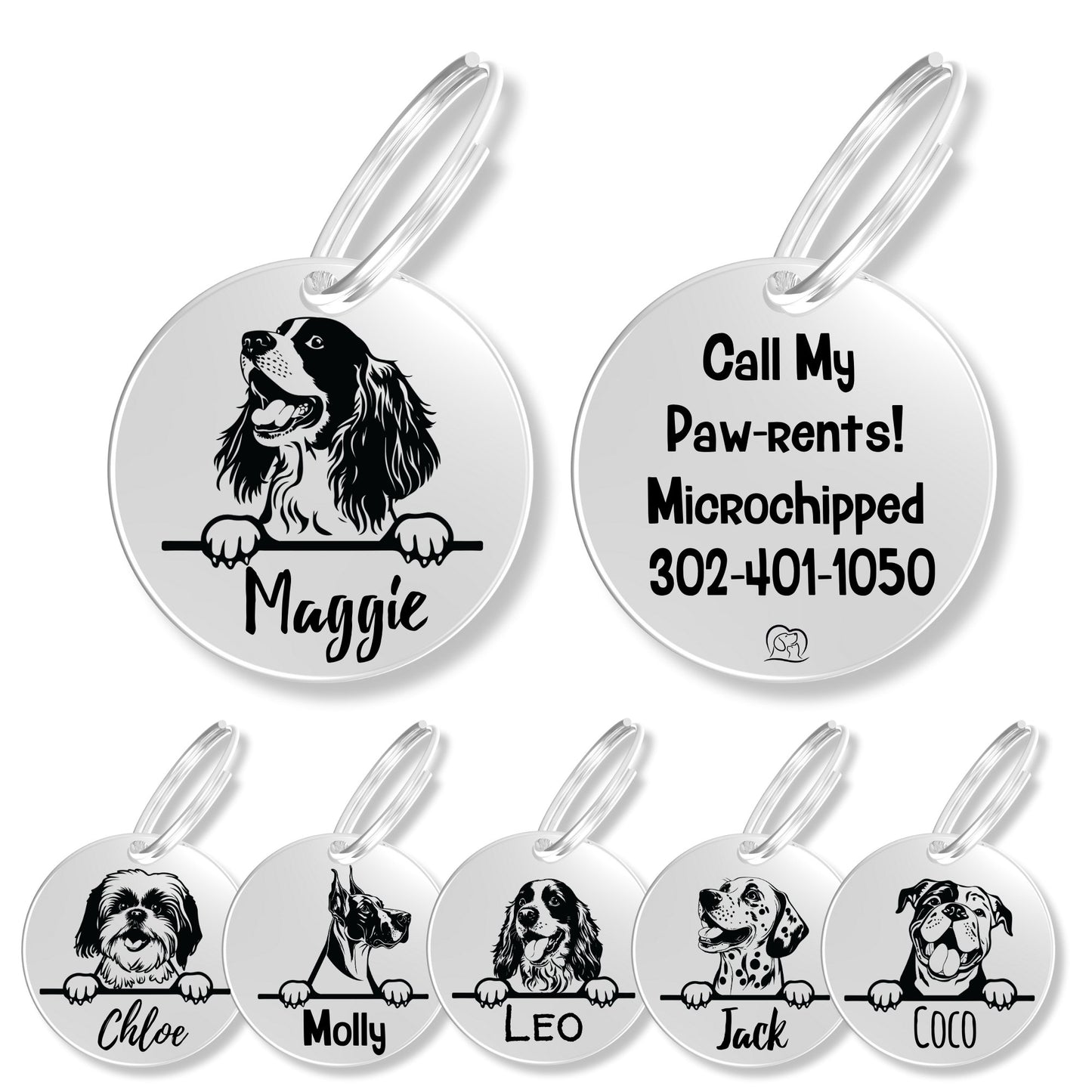 Breed Dog Tag - Personalized Breed Dog Tag (English Springer)