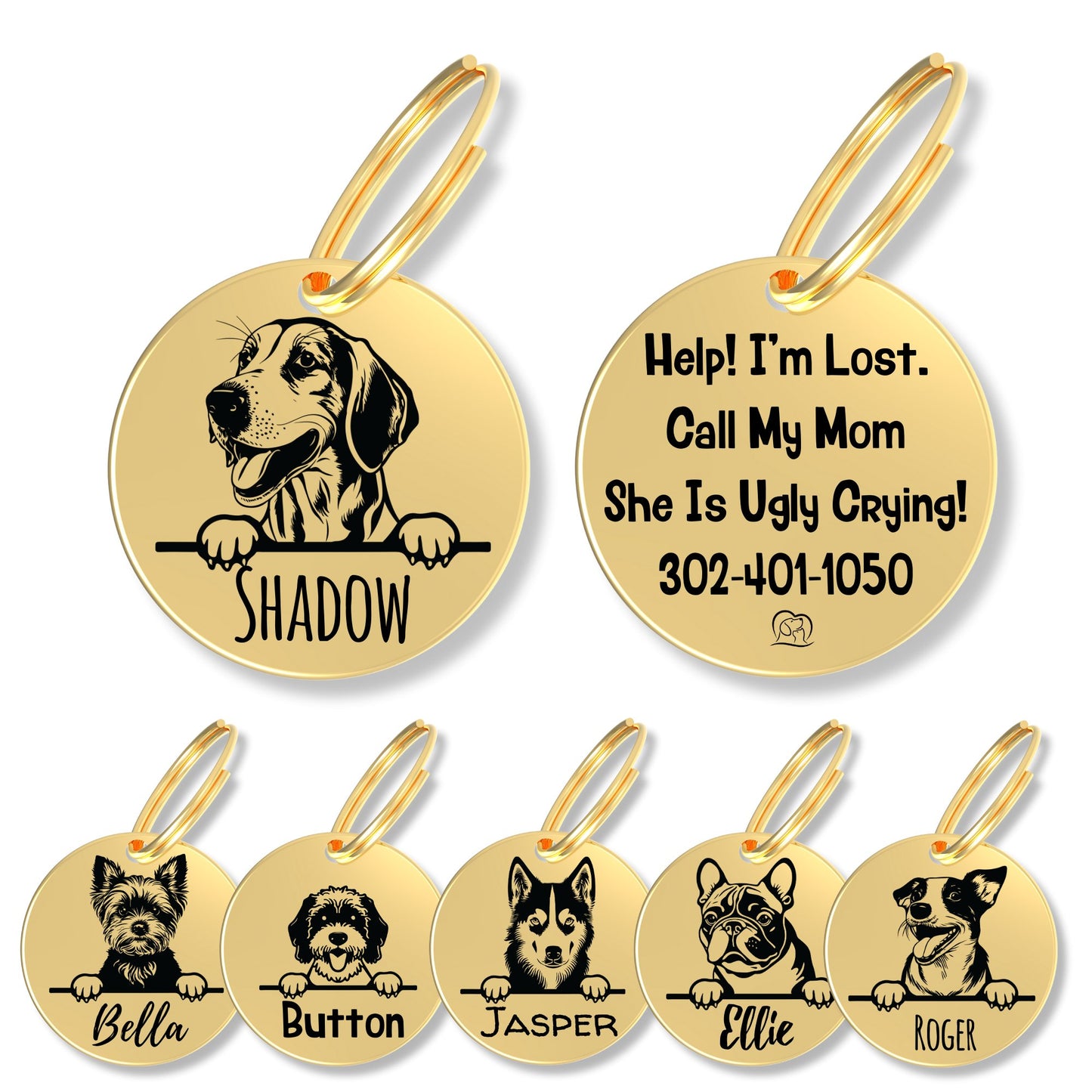 Breed Dog Tag - Personalized Breed Dog Tag (Foxhound)