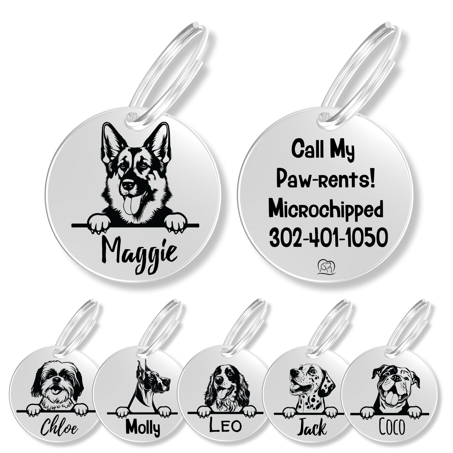 Breed Dog Tag - Personalized Breed Dog Tag (German Shephard)