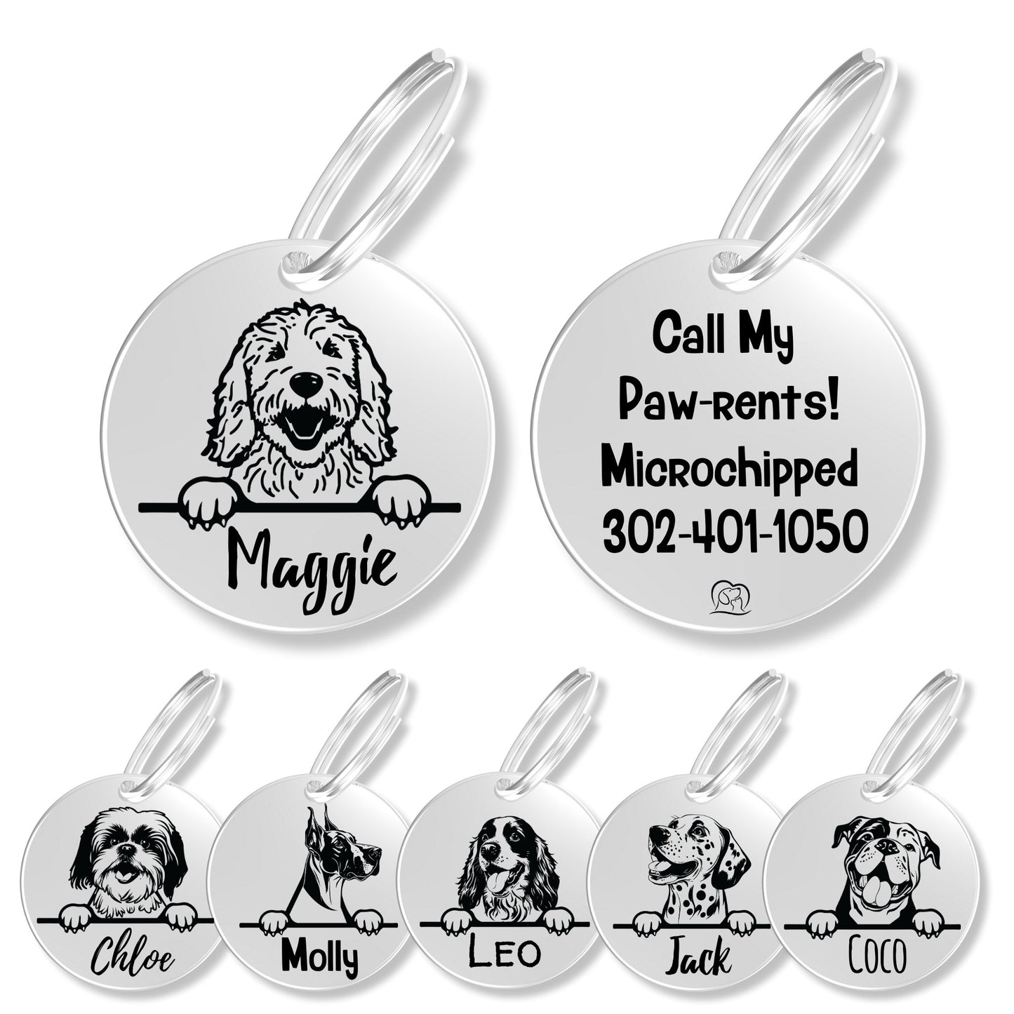 Breed Dog Tag - Personalized Breed Dog Tag (Golden Doodle)