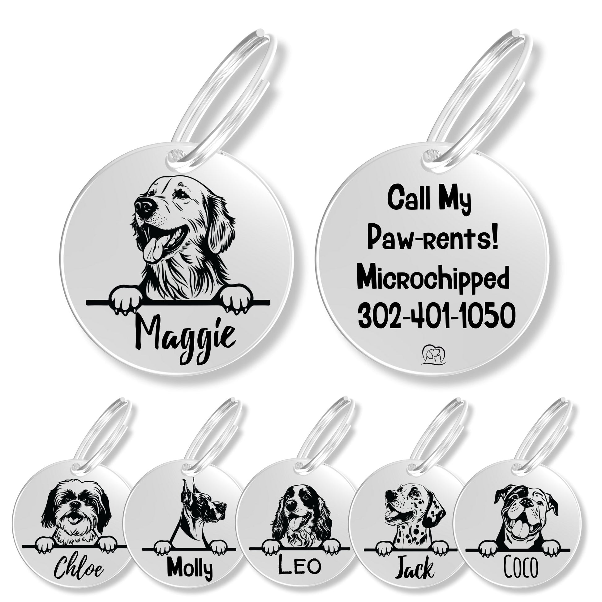 Breed Dog Tag - Personalized Breed Dog Tag (Golden Retriever)