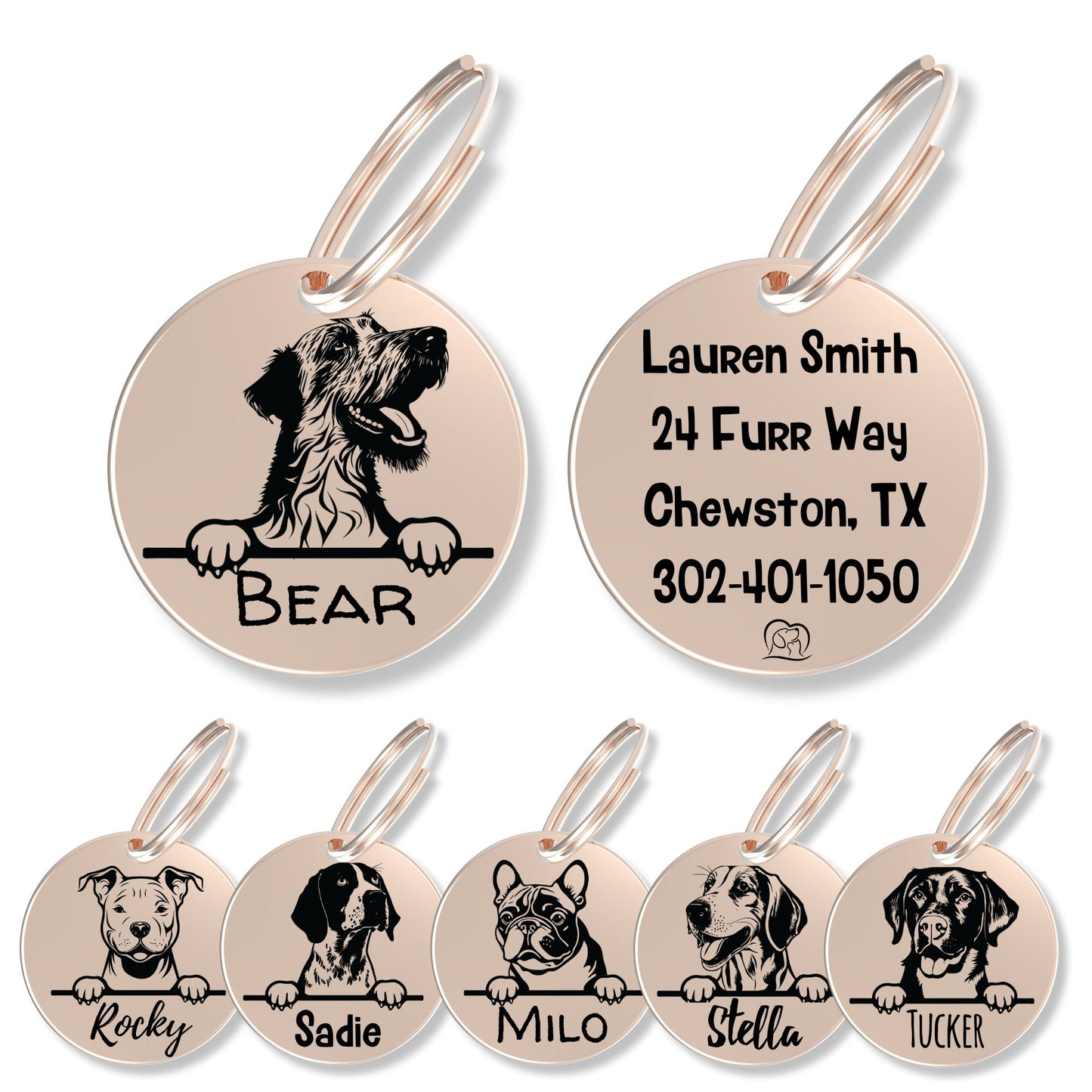 Breed Dog Tag - Personalized Breed Dog Tag (Irish Wolfhound)