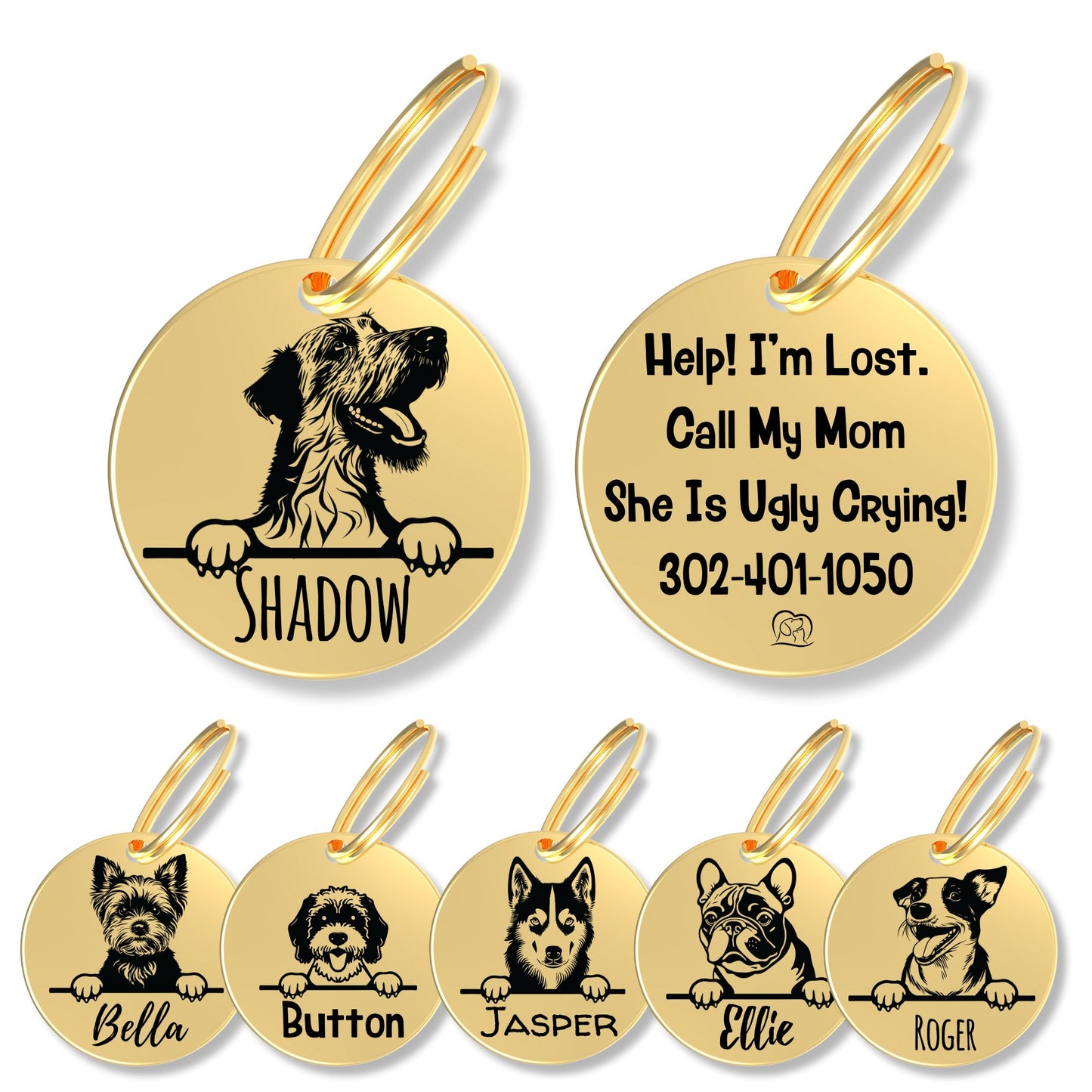 Breed Dog Tag - Personalized Breed Dog Tag (Irish Wolfhound)
