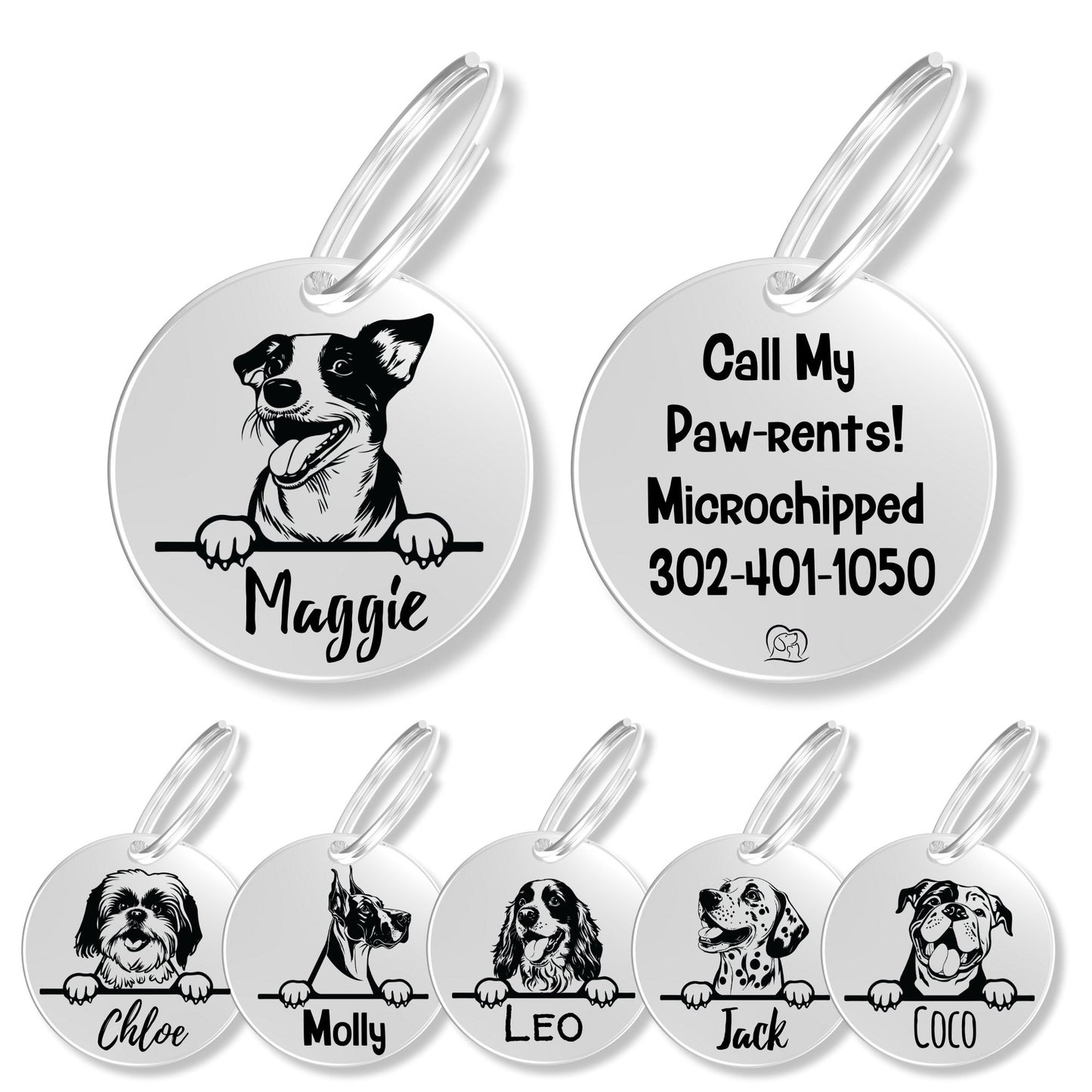 Breed Dog Tag - Personalized Breed Dog Tag (Jack Russell)