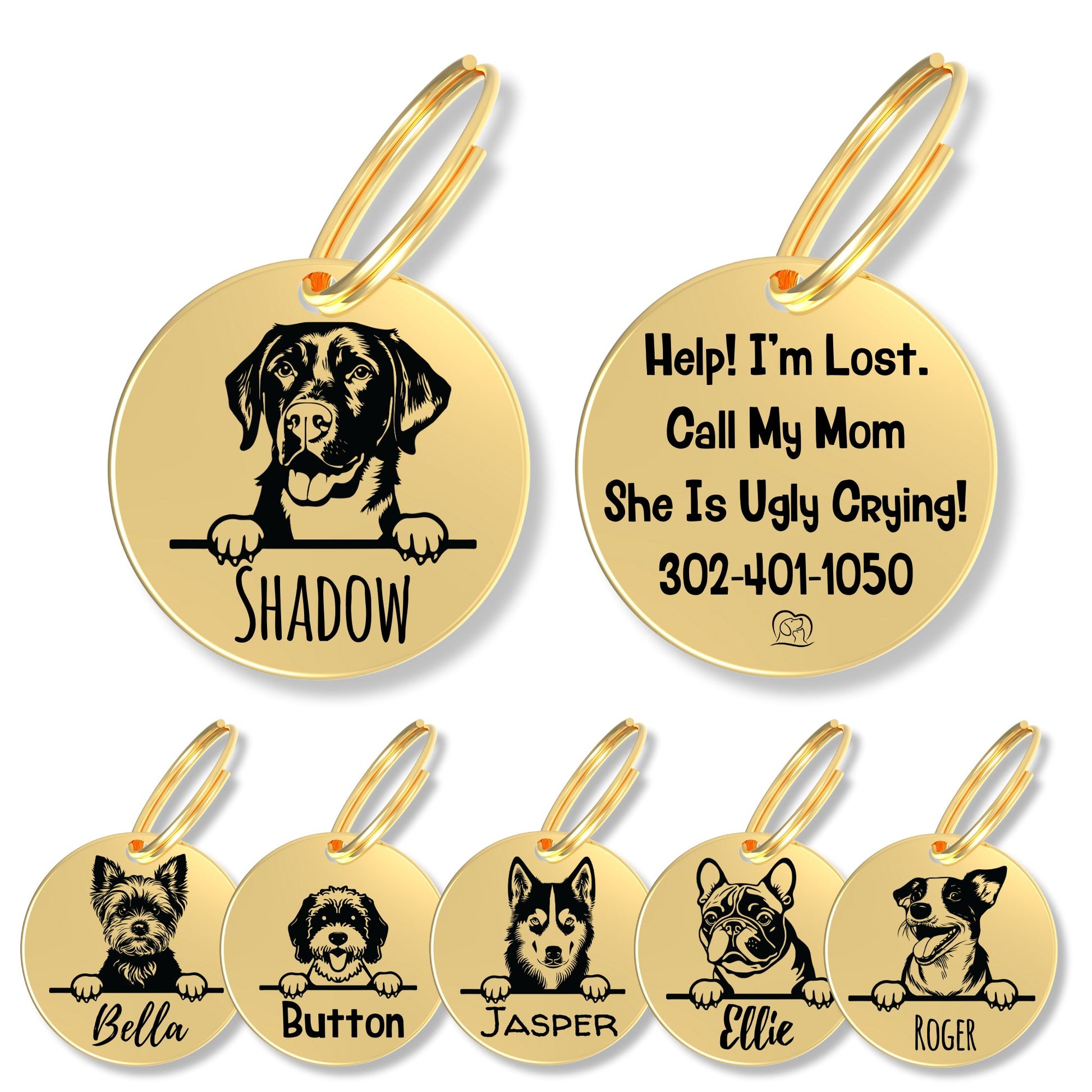 Breed Dog Tag - Personalized Breed Dog Tag (Labrador Retriev)