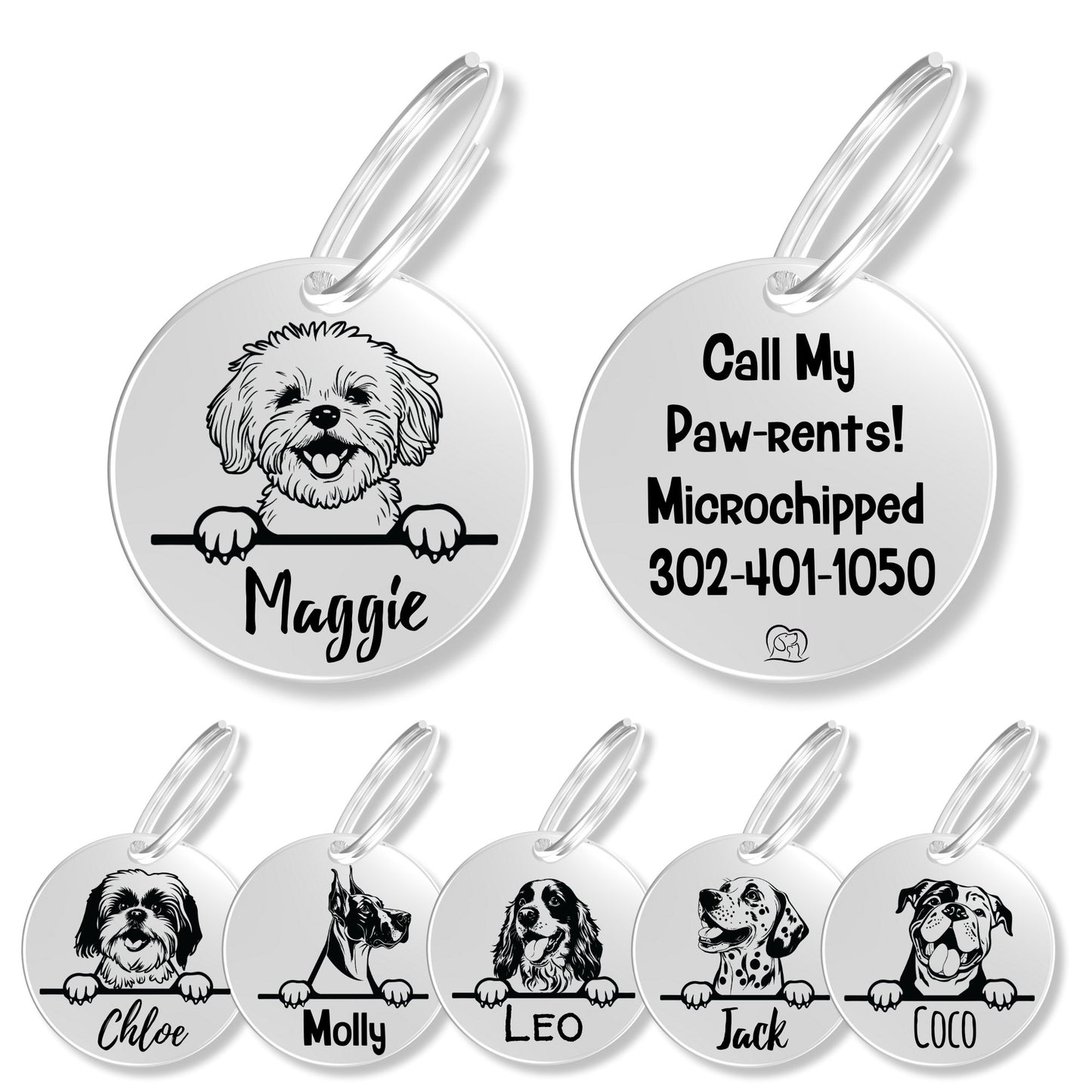 Breed Dog Tag - Personalized Breed Dog Tag (Maltese)