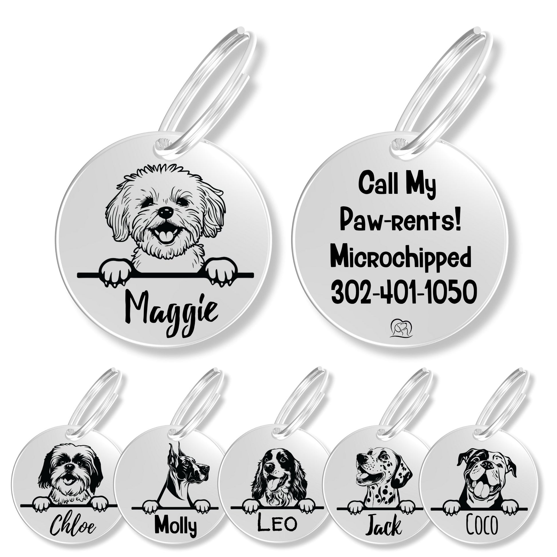 Breed Dog Tag - Personalized Breed Dog Tag (Maltese)