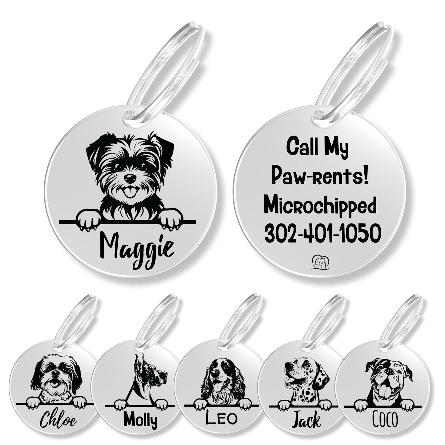 Breed Dog Tag - Personalized Breed Dog Tag (Morkie)