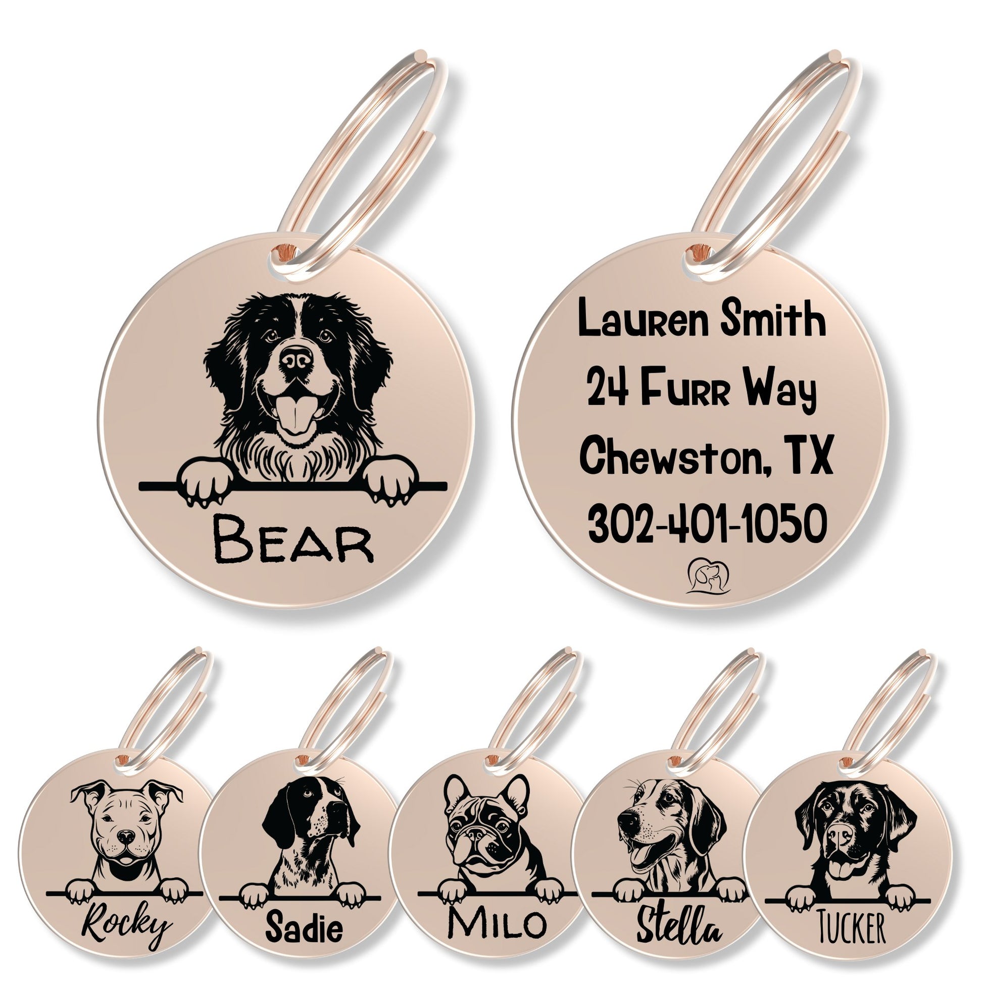 Breed Dog Tag - Personalized Breed Dog Tag (Newfoundland)