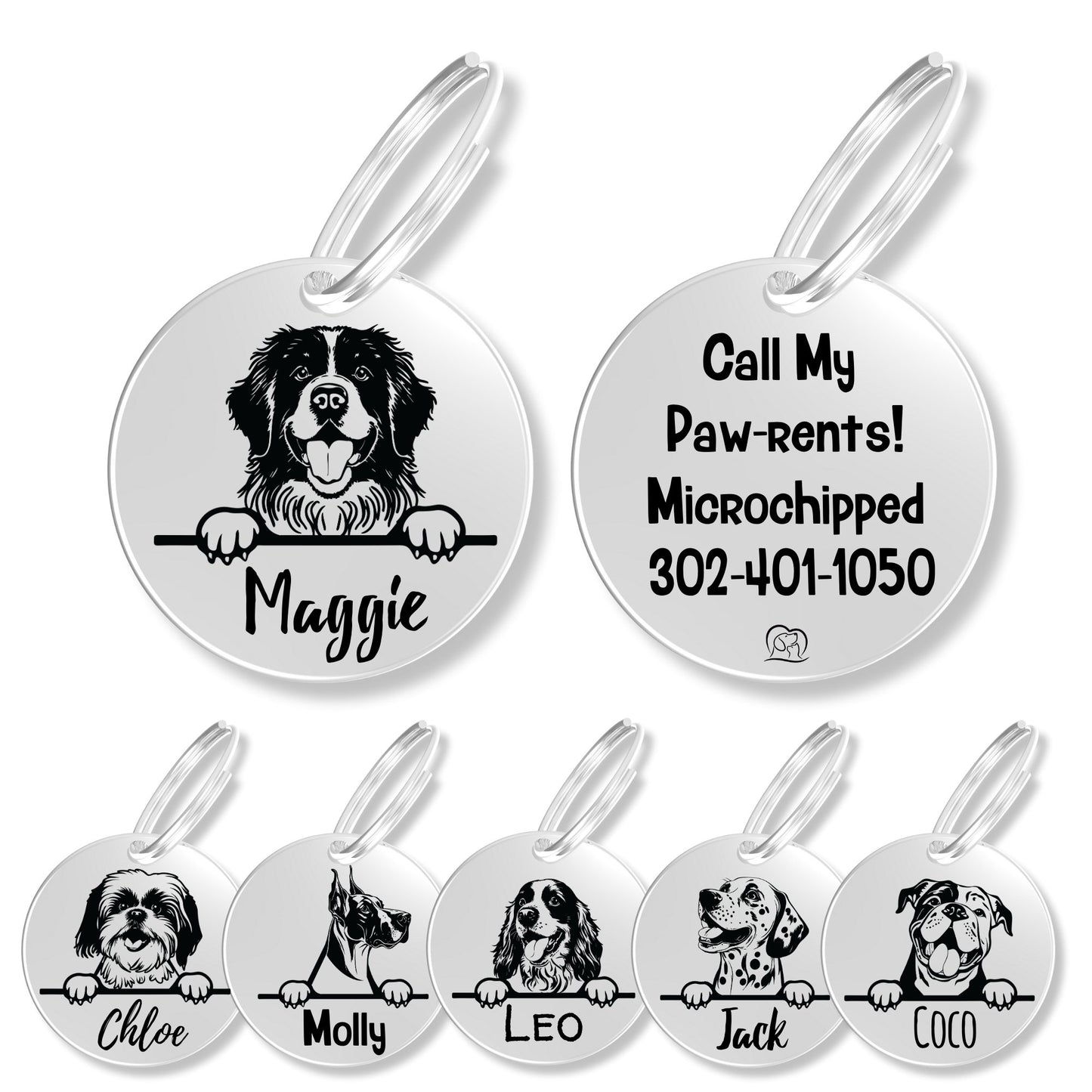 Breed Dog Tag - Personalized Breed Dog Tag (Newfoundland)