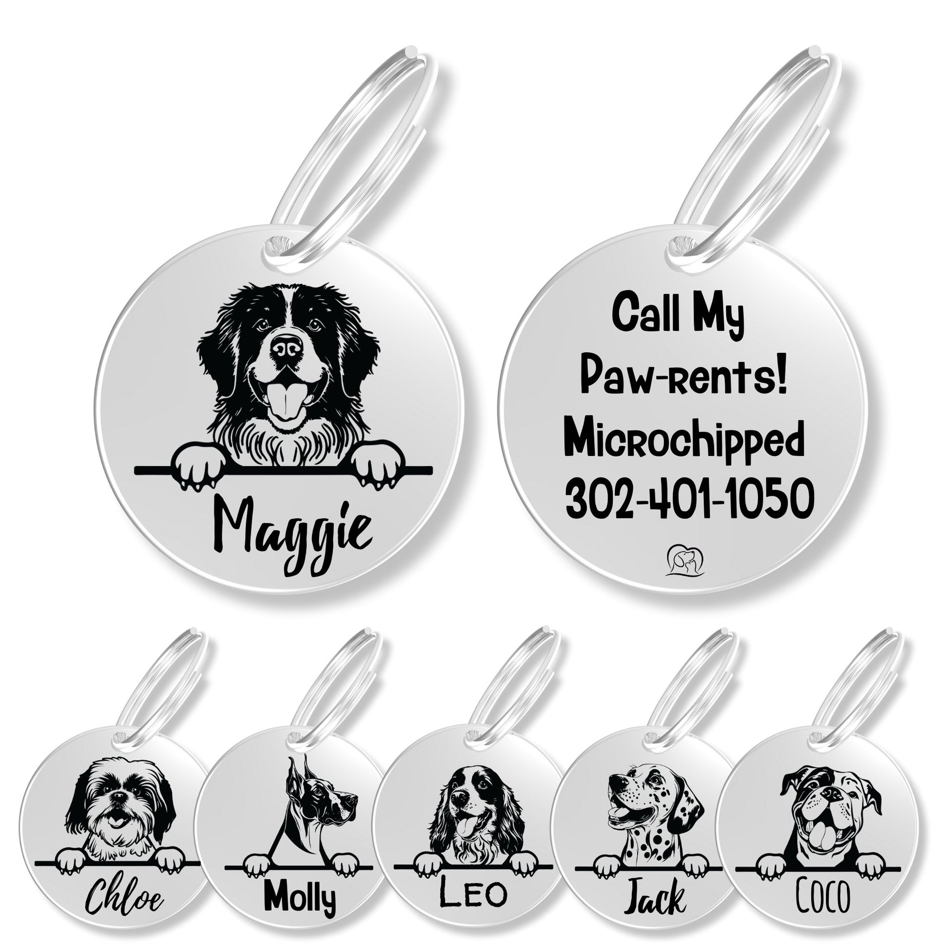 Breed Dog Tag - Personalized Breed Dog Tag (Newfoundland)
