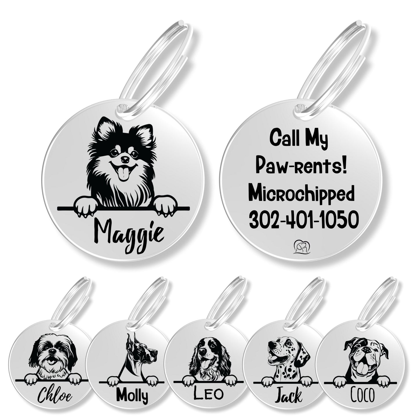 Breed Dog Tag - Personalized Breed Dog Tag (Pomeranian)