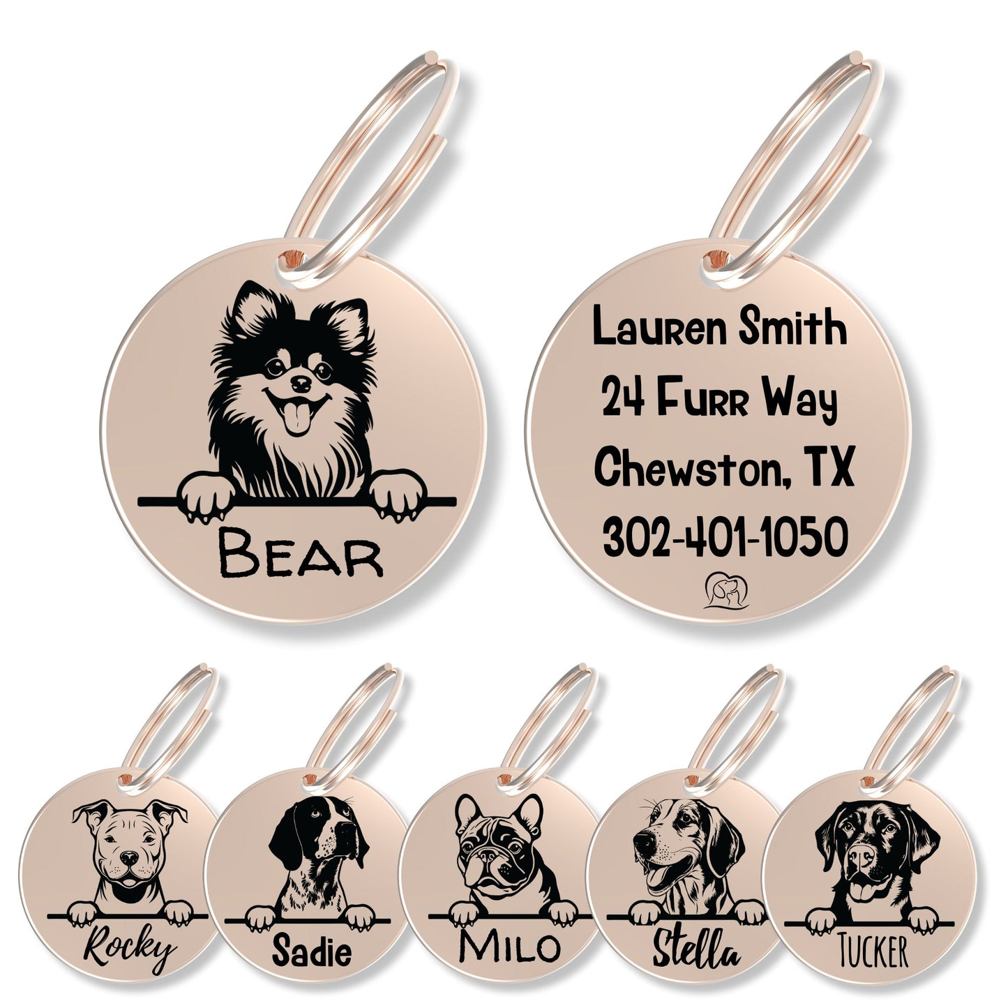 Breed Dog Tag - Personalized Breed Dog Tag (Pomeranian)