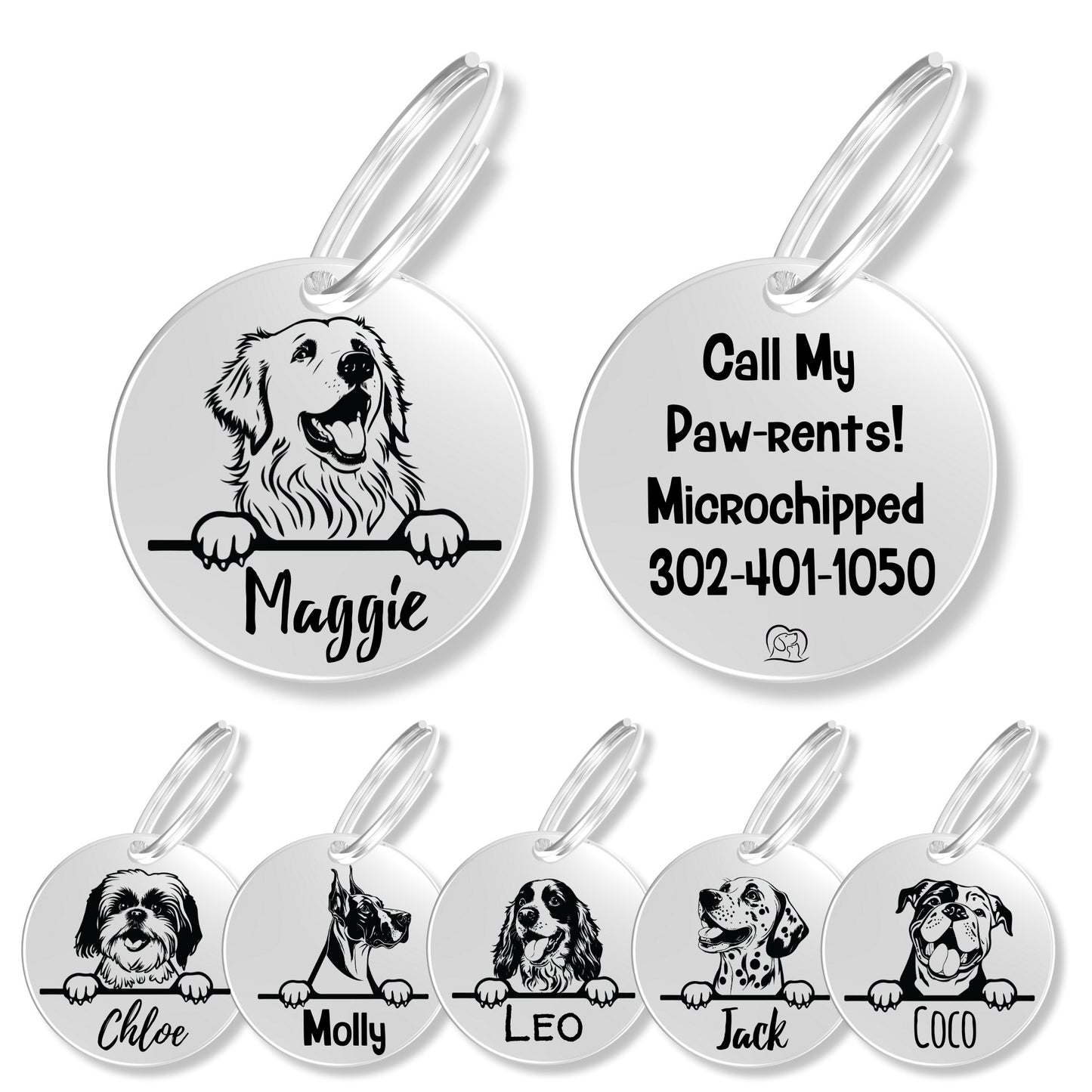 Breed Dog Tag - Personalized Breed Dog Tag (Pyrenean Mountai)
