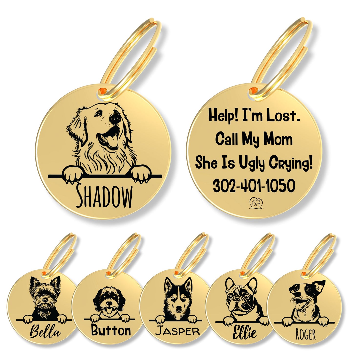 Breed Dog Tag - Personalized Breed Dog Tag (Pyrenean Mountai)
