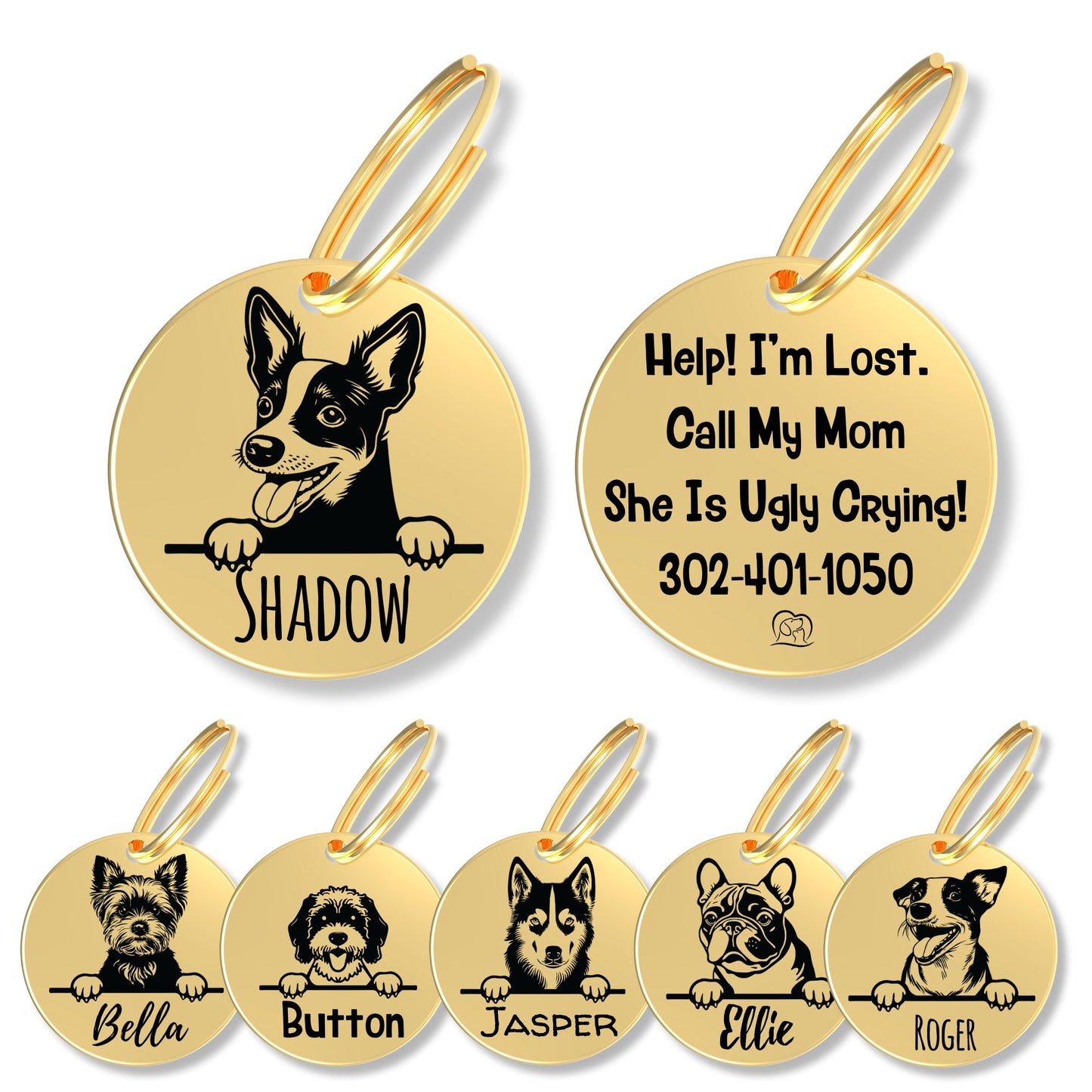 Breed Dog Tag - Personalized Breed Dog Tag (Rat Terrier)