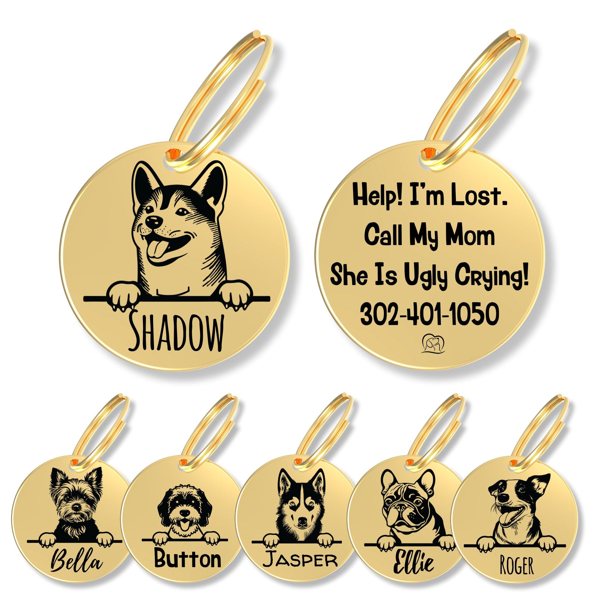 Breed Dog Tag - Personalized Breed Dog Tag (Shiba Inu)