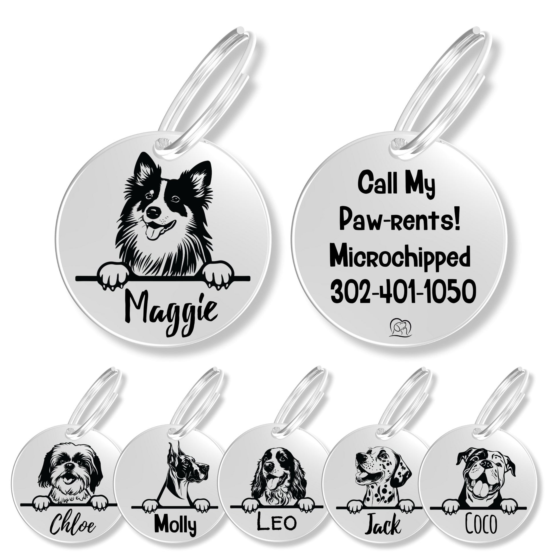 Breed Dog Tag - Personalized Breed Dog Tag (Shtlan Sheepdog)