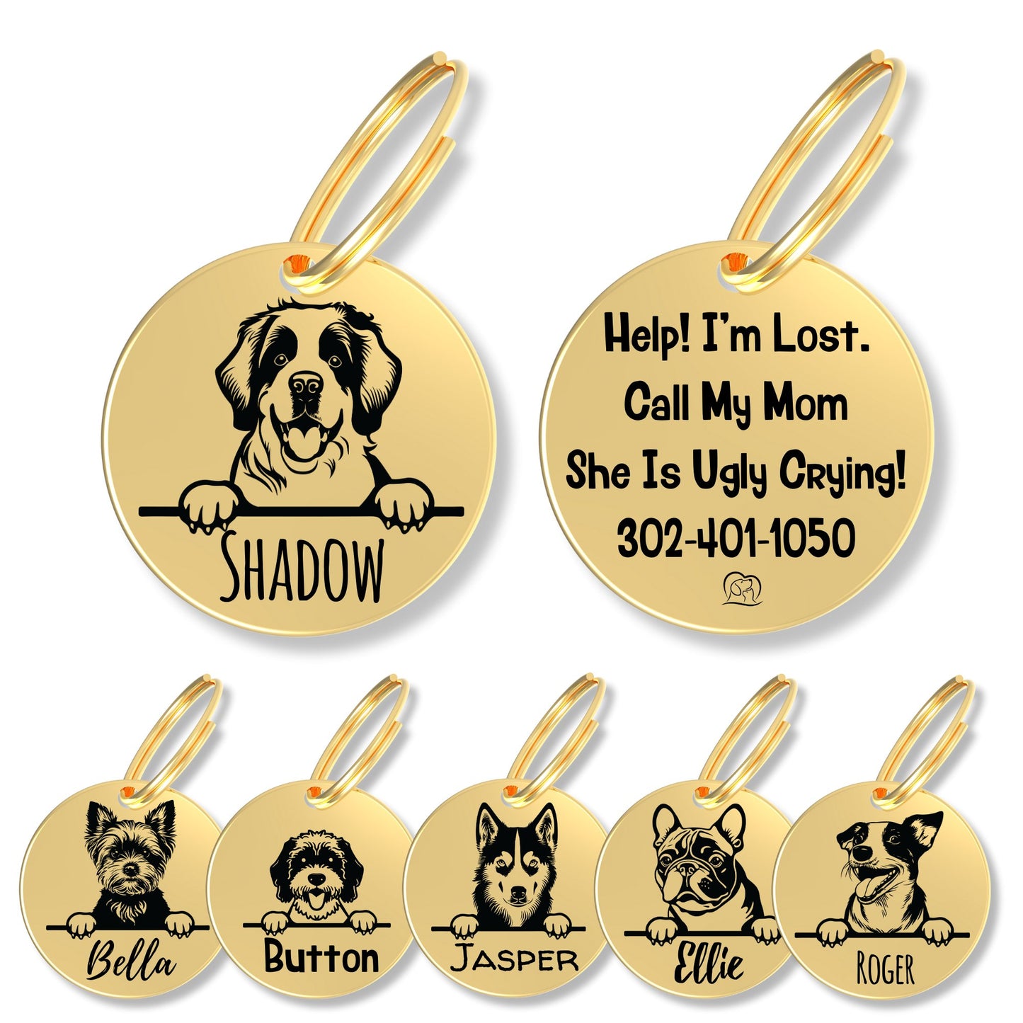 Breed Dog Tag - Personalized Breed Dog Tag (St Bernard)