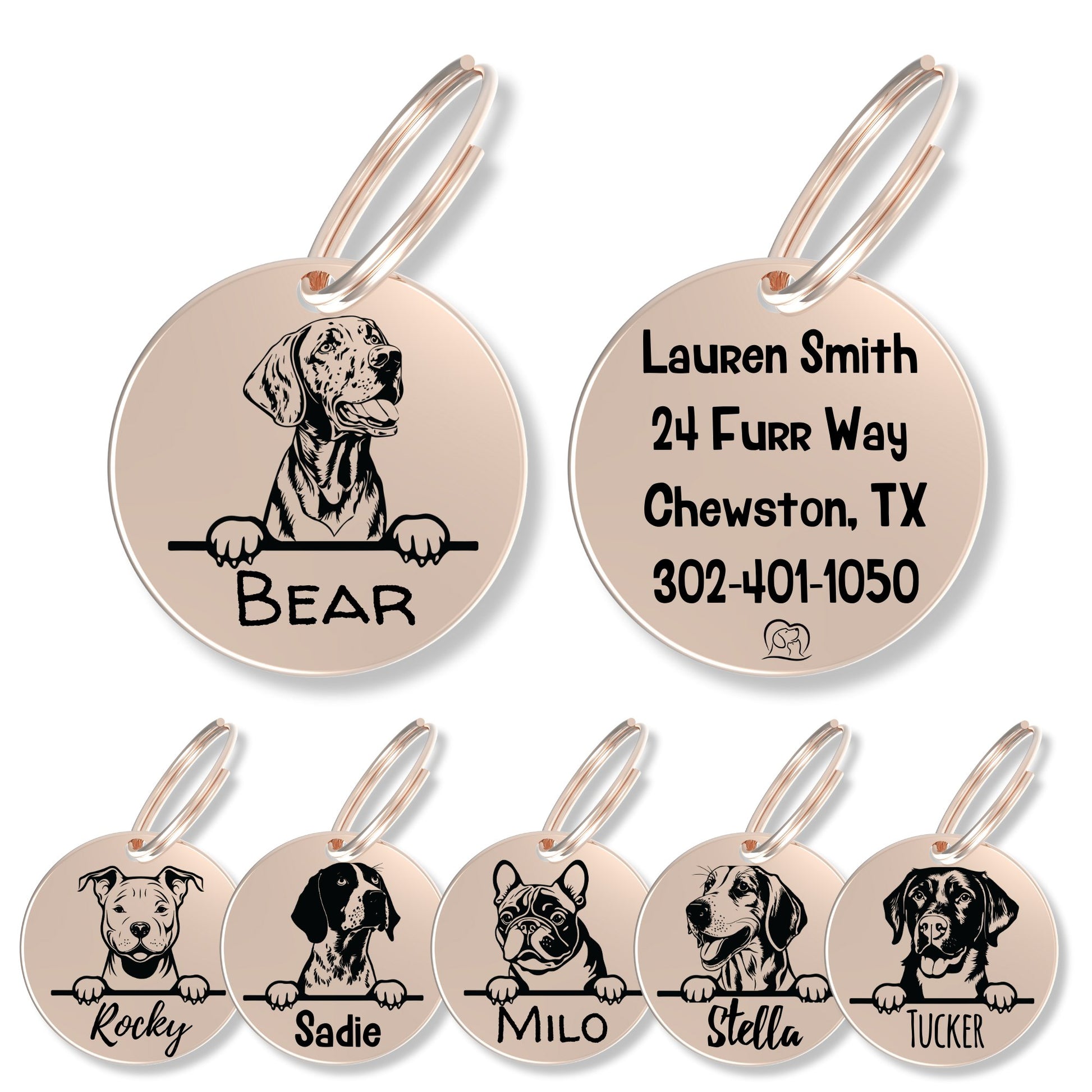 Breed Dog Tag - Personalized Breed Dog Tag (Vizsla)