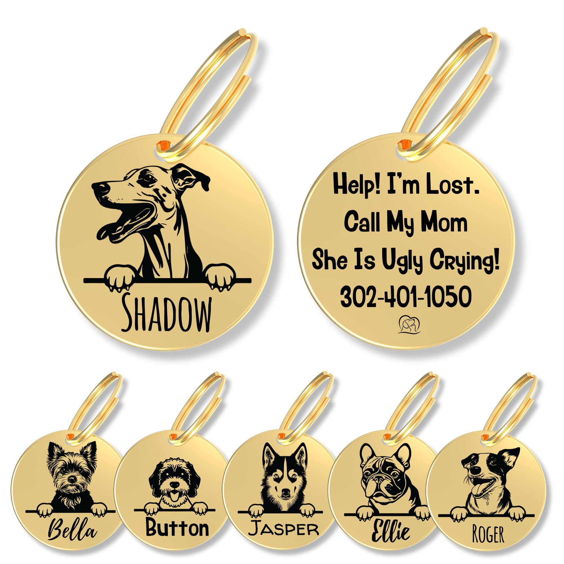 Breed Dog Tag - Personalized Breed Dog Tag (Whippet)