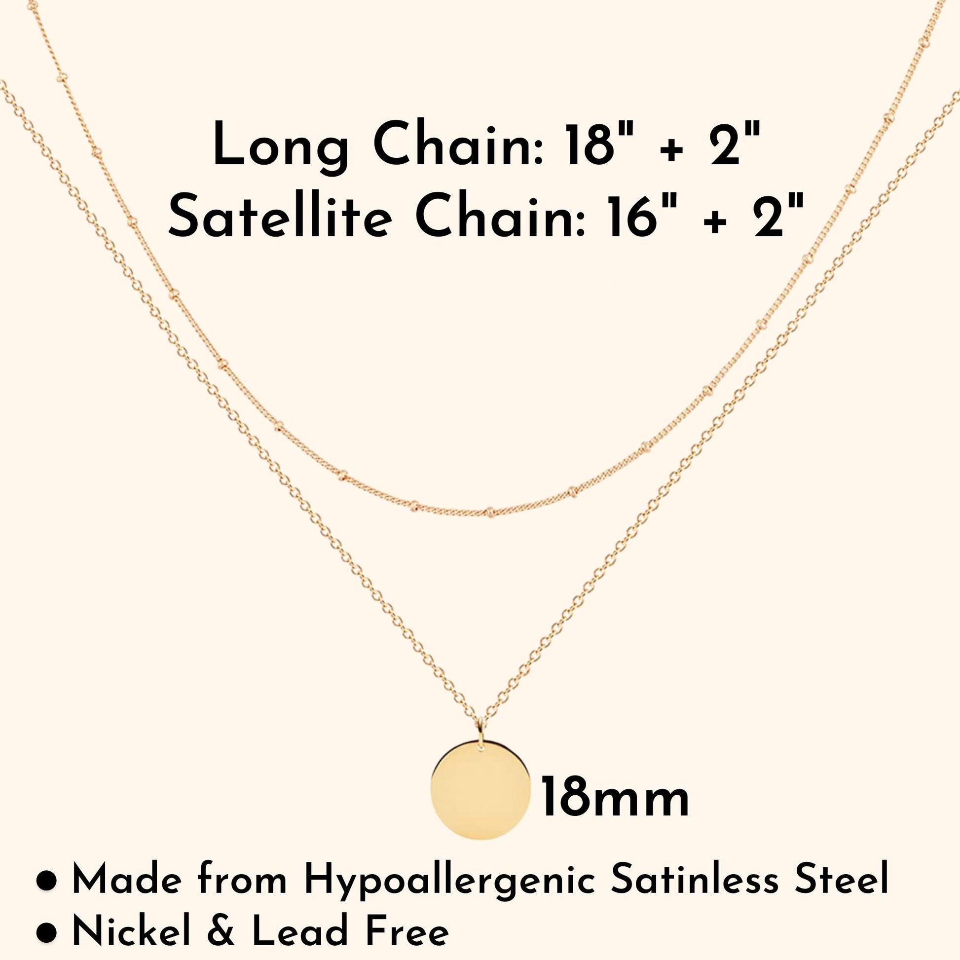 Necklace - Engraved Necklace with Engraved Pet's Face (Gold)