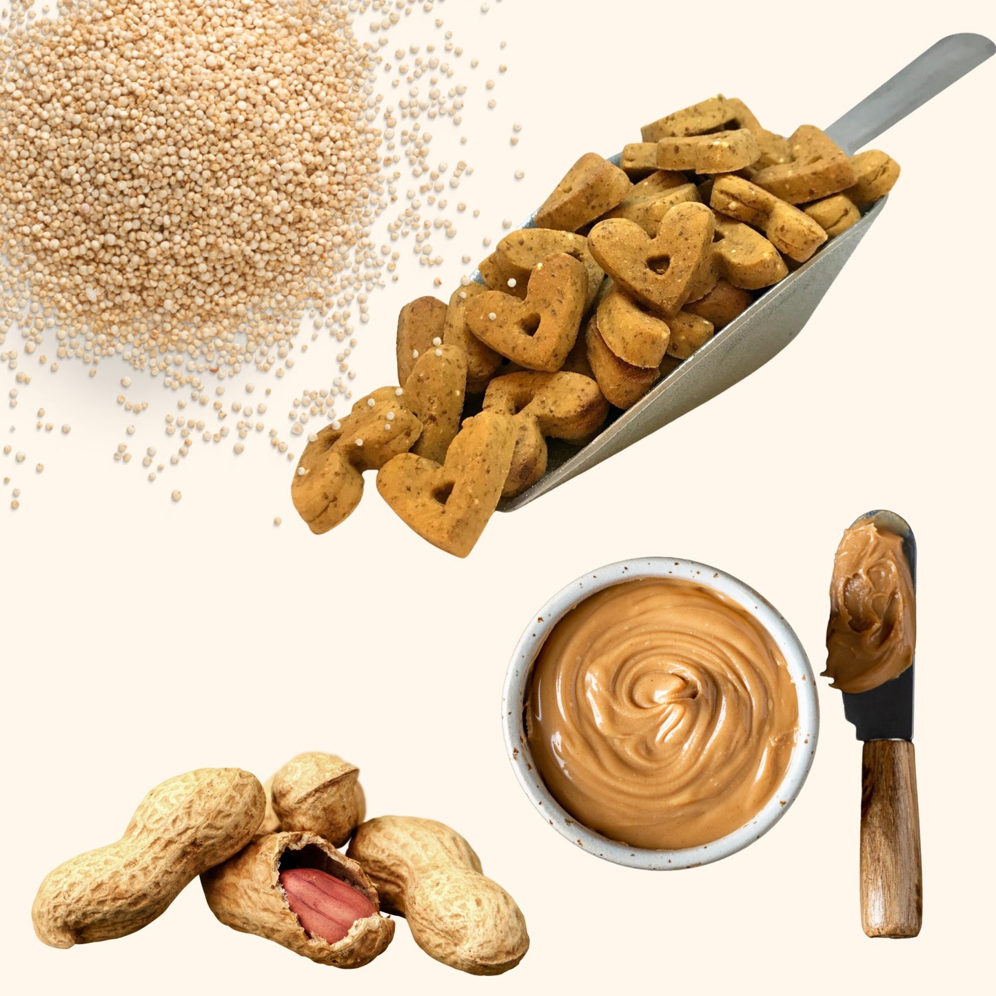 Treats - 3 Ingredient Peanut Butter Dog Treats