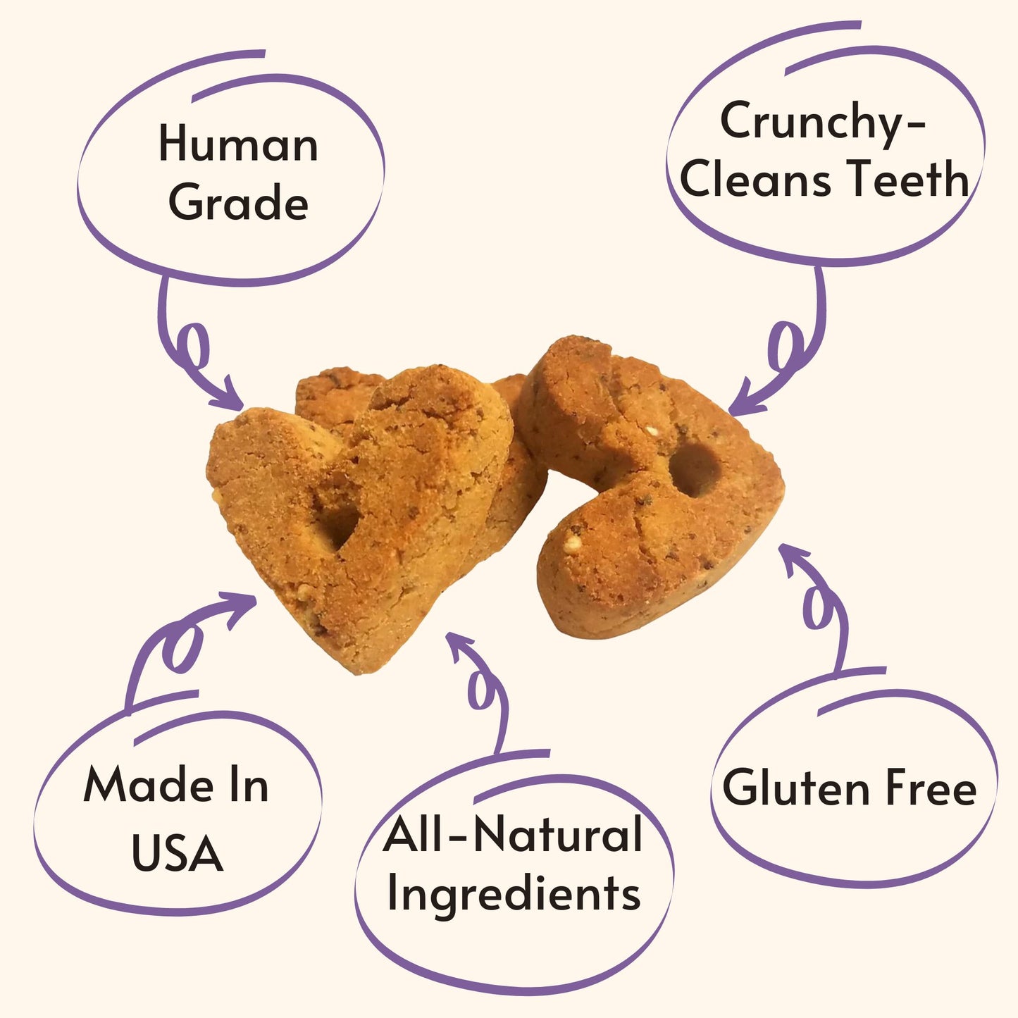 Treats - 3 Ingredient Peanut Butter Dog Treats