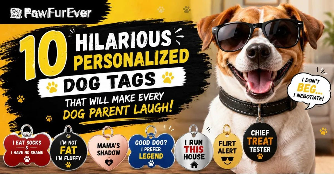 10 Hilarious Personalized Dog Tags That Will Make Every Dog Parent Laugh - PawFurEver
