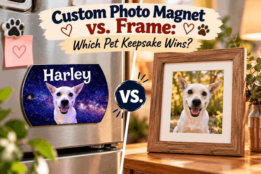 Custom Photo Magnet vs. Frame: Which Pet Keepsake Wins?